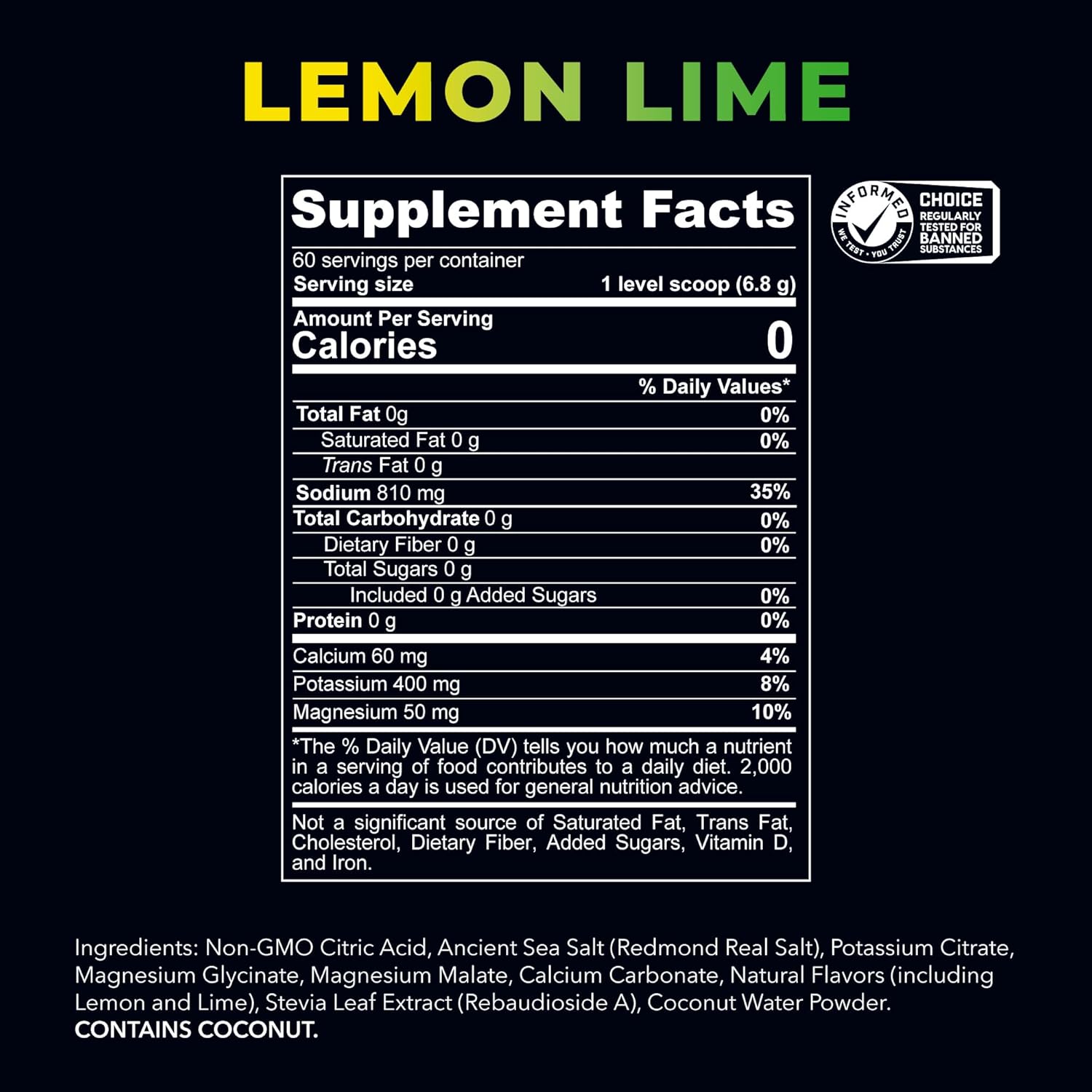 REDMOND Re-Lyte Electrolyte Powder Drink Mix (Lemon Lime) - Image 4