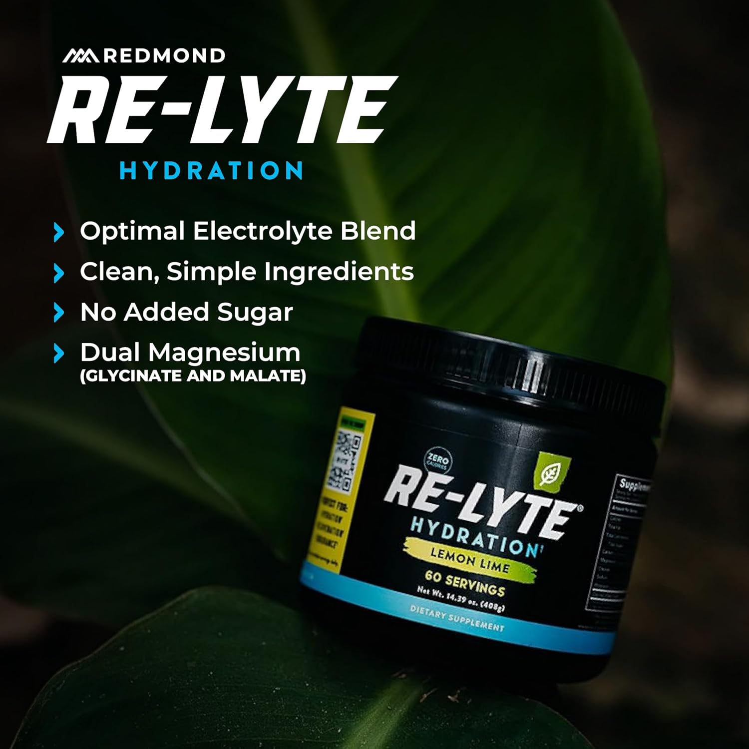 REDMOND Re-Lyte Electrolyte Powder Drink Mix (Lemon Lime) - Image 7