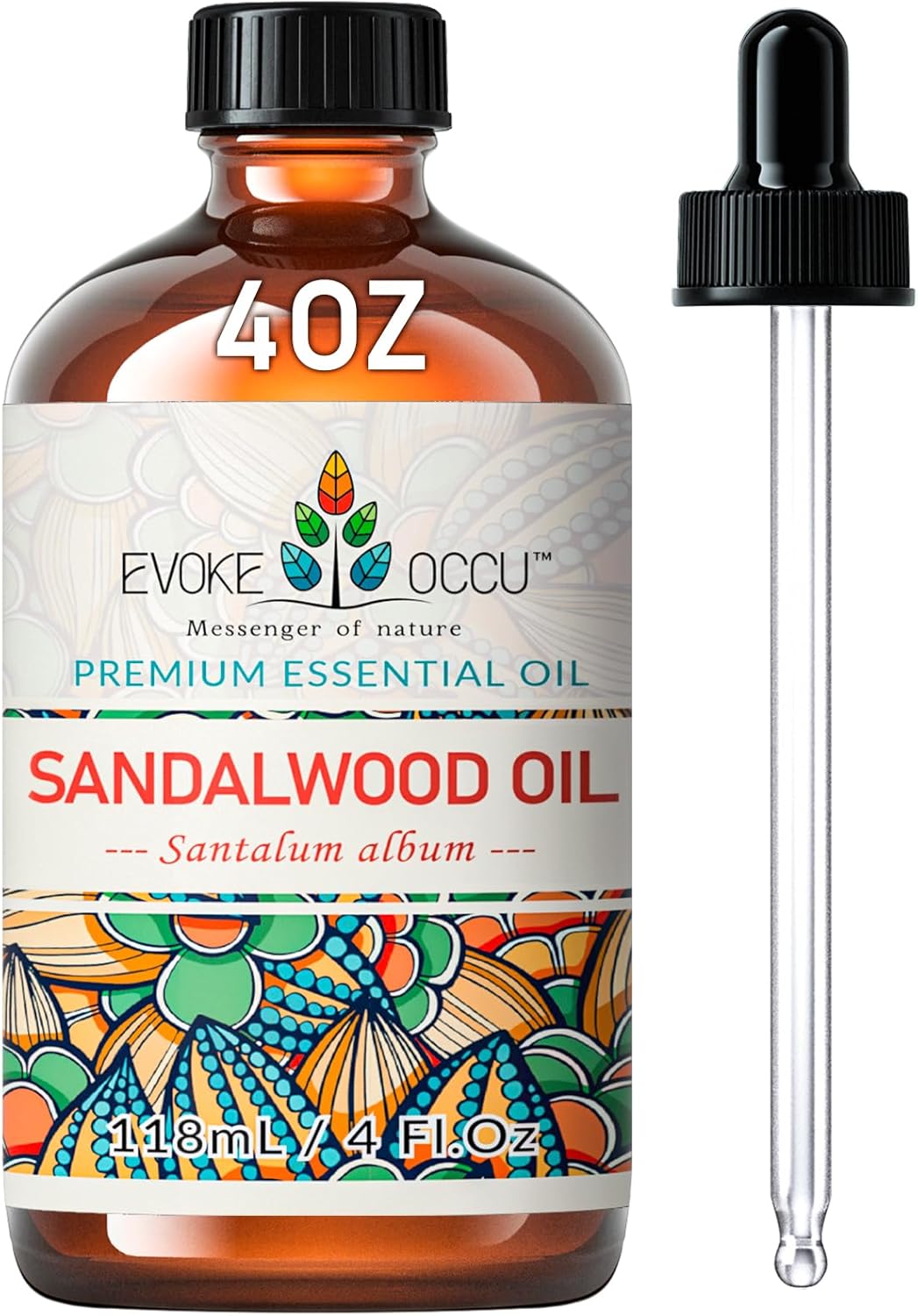 EVOKE OCCU Sandalwood Essential Oils for Skin Care, Diffuser, Perfume, Candle and Soap Making - 4 FL Oz - Image 2