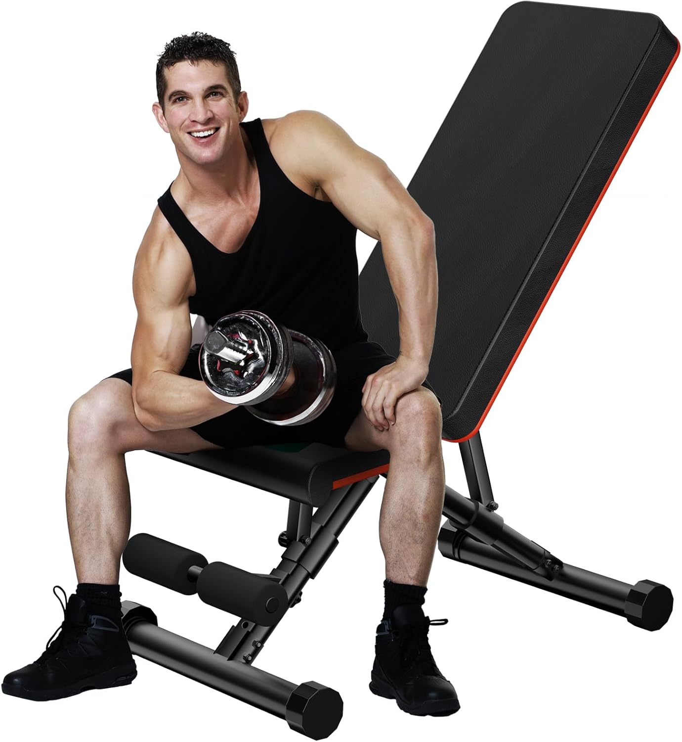 OLIXIS Weight Bench Adjustable Workout Bench for Home Gym, Foldable Bench Press for Full Body Exercise and Strength Training - Image 2