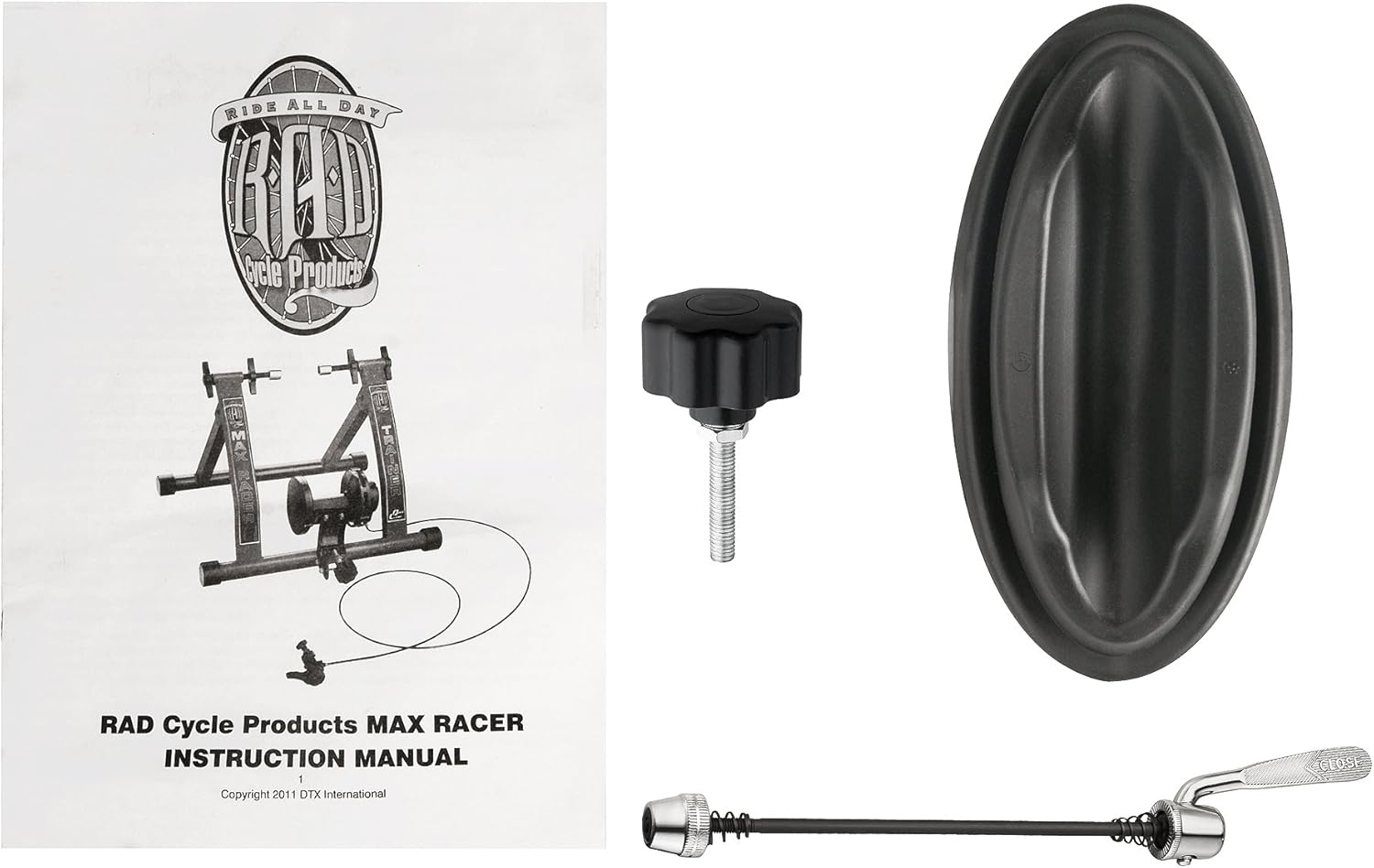 RAD Cycle Products Max Racer 7 Levels of with Smooth Magnetic Resistance Bicycle Trainer Allows You to Work Out with Your Bike - Image 6