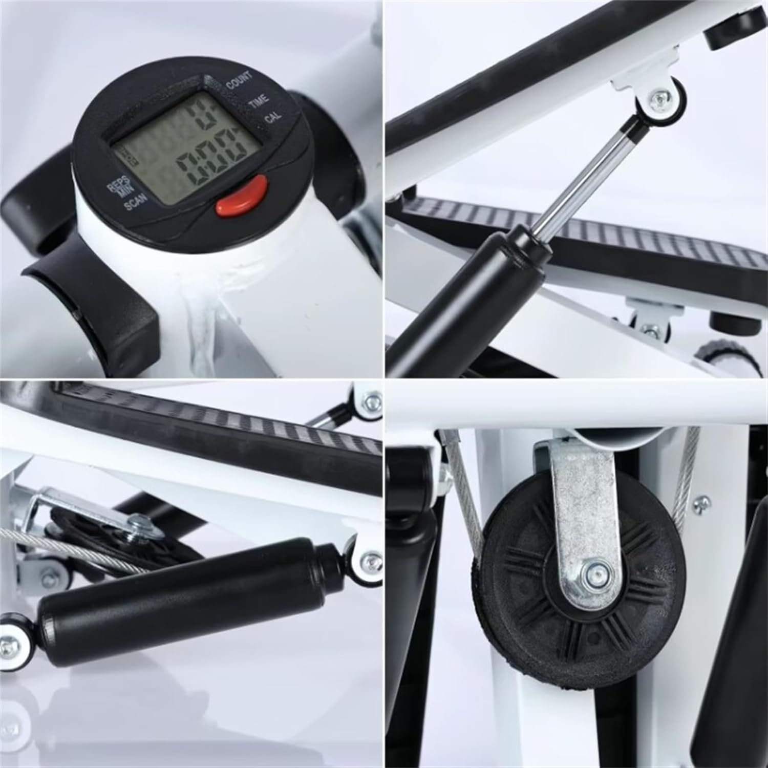 Space-Saving Exercise Stepper–Quiet, Smooth Workout with Adjustable Resistance & Cushioned Pedals - Image 3
