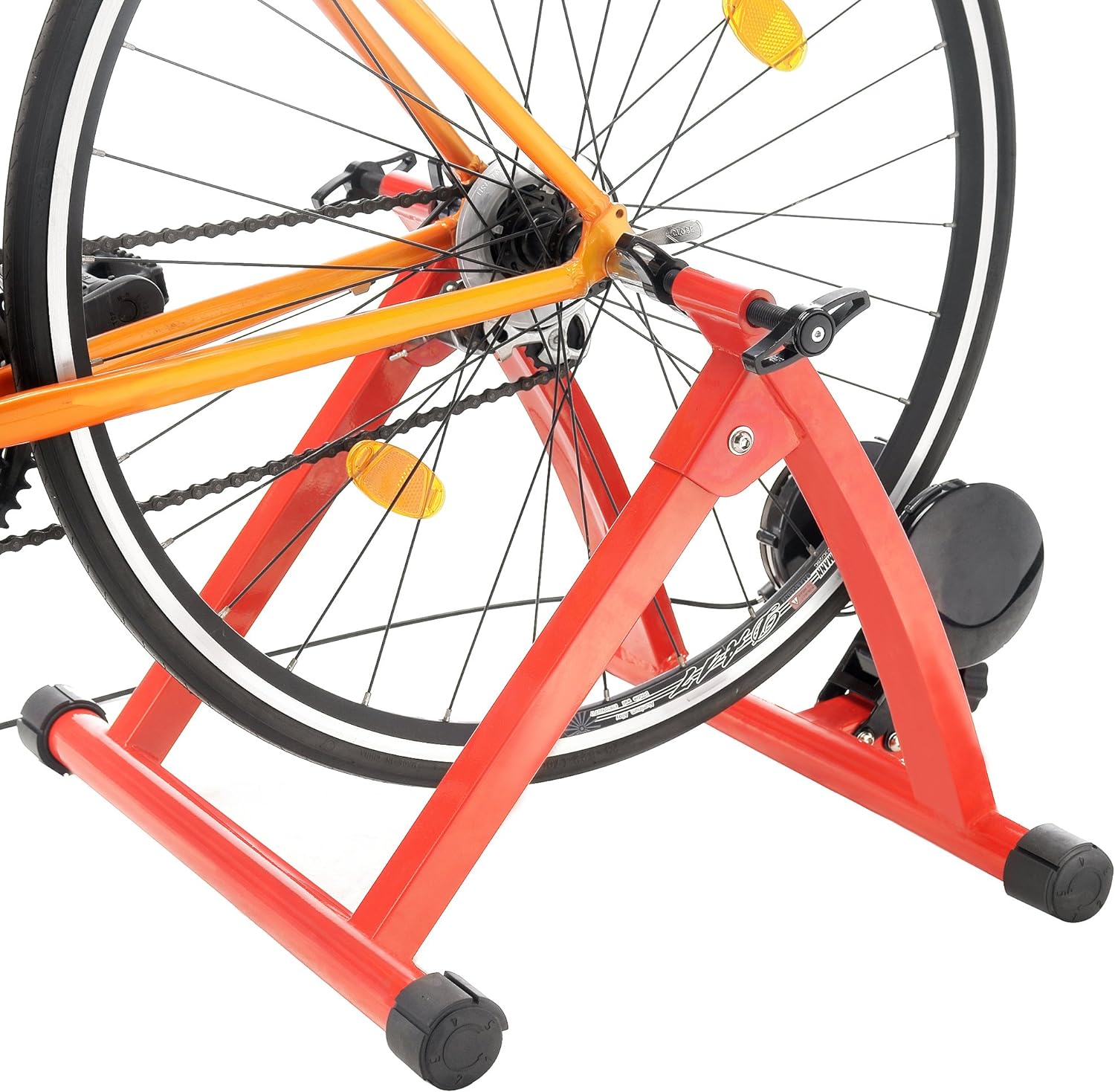 RAD Cycle Products Max Racer 7 Levels of with Smooth Magnetic Resistance Bicycle Trainer Allows You to Work Out with Your Bike - Image 5