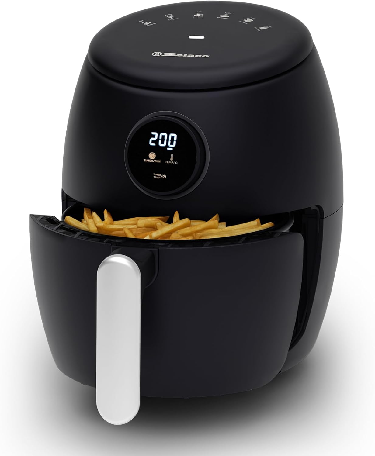 Belaco Air Fryer, 2.1Qt Digital Display, Rapid Air Circulation, Air Fryers, 60 Min Timer, Small Air Fryer, Adjustable Temperature, Dishwasher Safe Basket BEL-AF-02 - Image 2