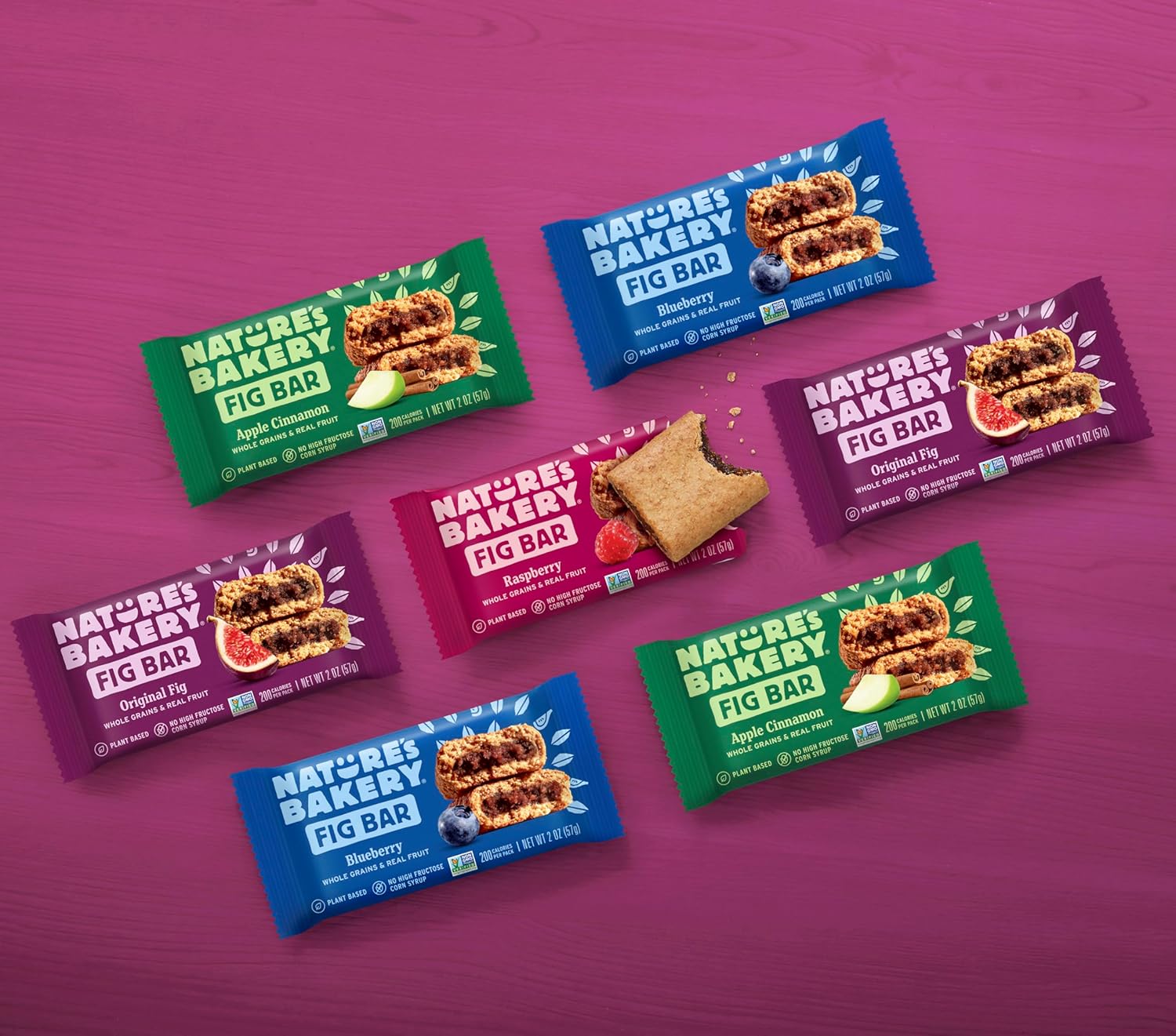 Nature’s Bakery Whole Wheat Fig Bars, Original Fig, Real Fruit, Vegan, Non-GMO, Snack bar, 1 box with 12 twin packs (12 twin packs) - Image 6