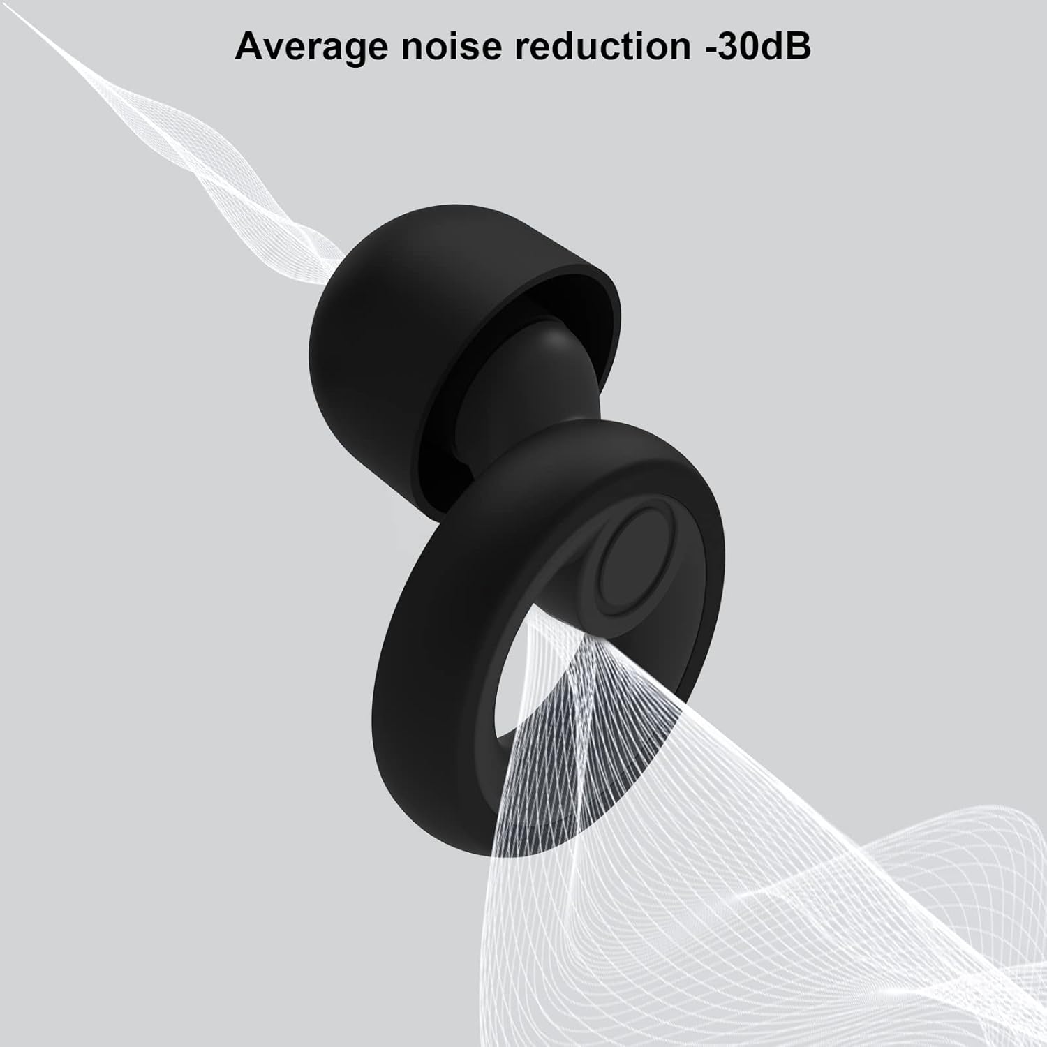 Jayine Ear Plugs for Noise Cancelling Ear Protection EarPlugs for Sleep,Concerts,Work,Study,8 Size Eartips with Small Box,Perfect -30dB Silicone Earplugs for Noise Reduction - Image 4
