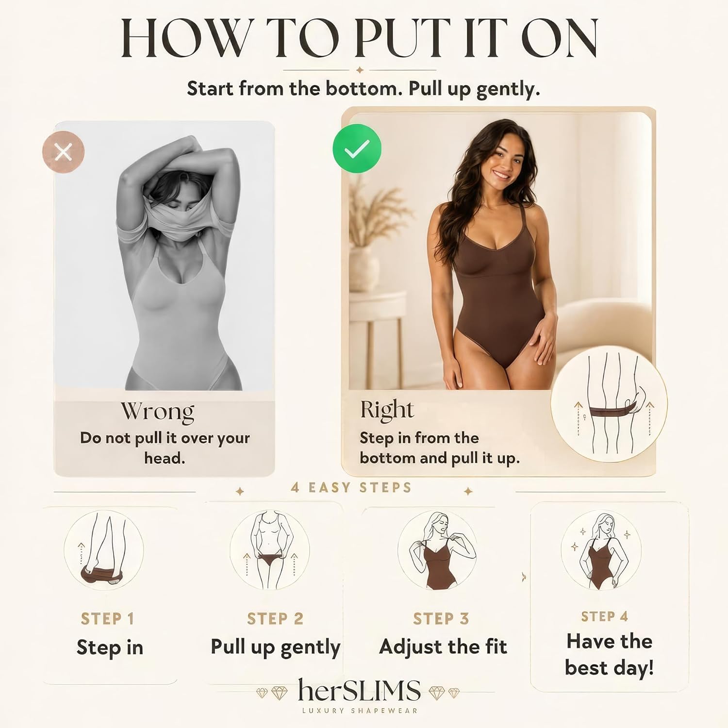 Tummy Control Shapewear Bodysuit for Women, Seamless Body Shaper Thong, Brief or Mid-Thigh Faja, Sculpting Slimming Bodysuits - Image 6