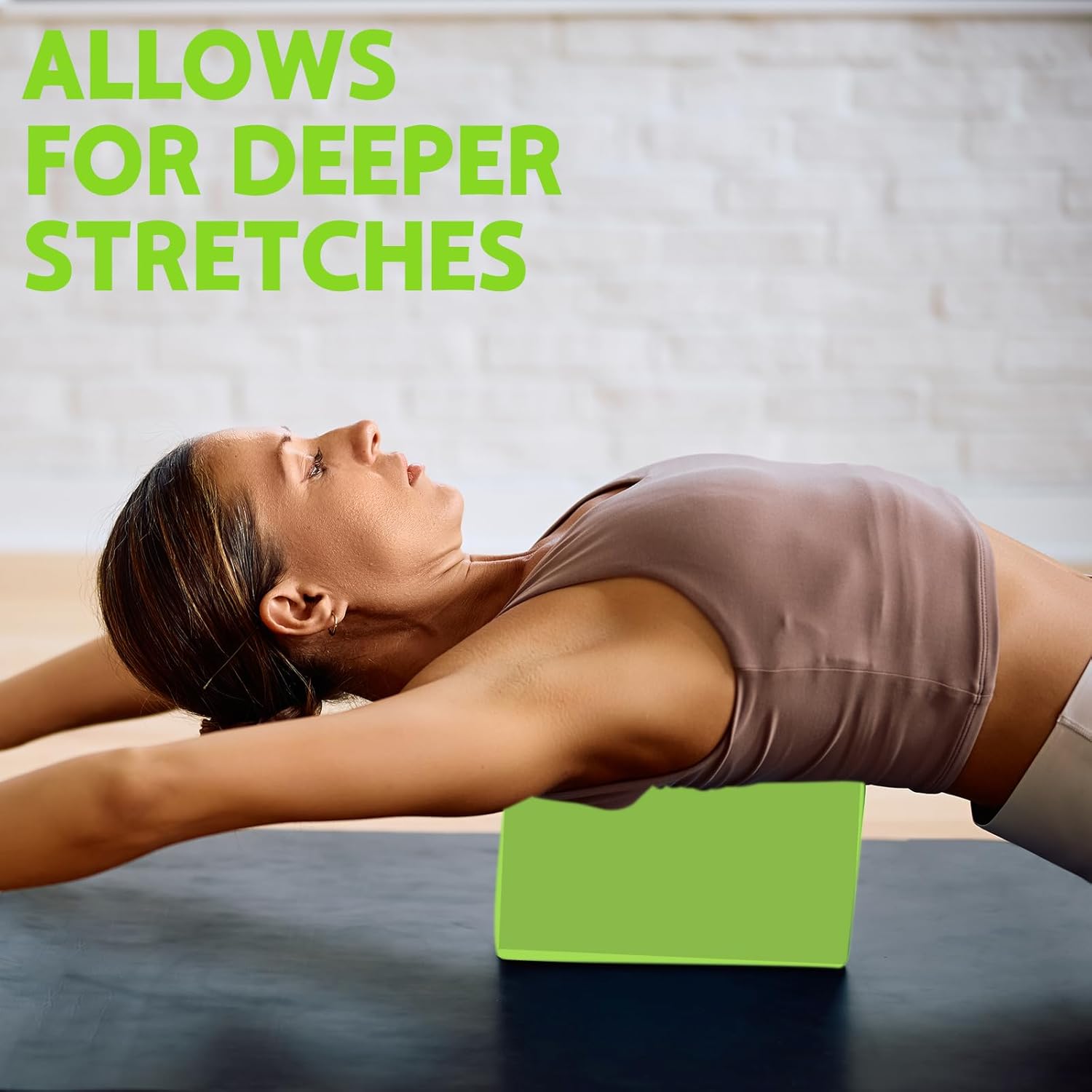 Yoga Block - Supportive Latex-Free Eva Foam - Soft Non-Slip Surface with Beveled Edges for Yoga, Pilates, Meditation - Yoga Accessories for Stability, Balance, Deepen Stretches - Image 4