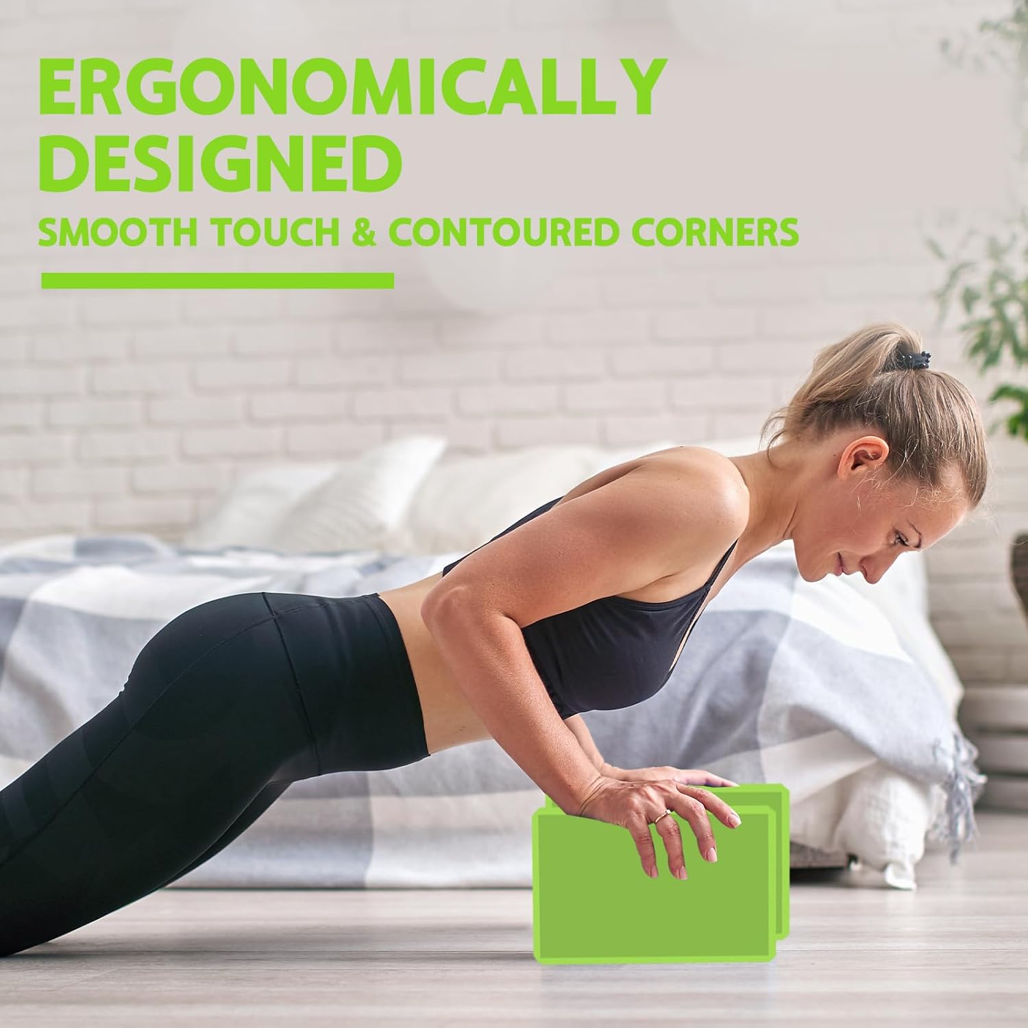 Yoga Block - Supportive Latex-Free Eva Foam - Soft Non-Slip Surface with Beveled Edges for Yoga, Pilates, Meditation - Yoga Accessories for Stability, Balance, Deepen Stretches - Image 5