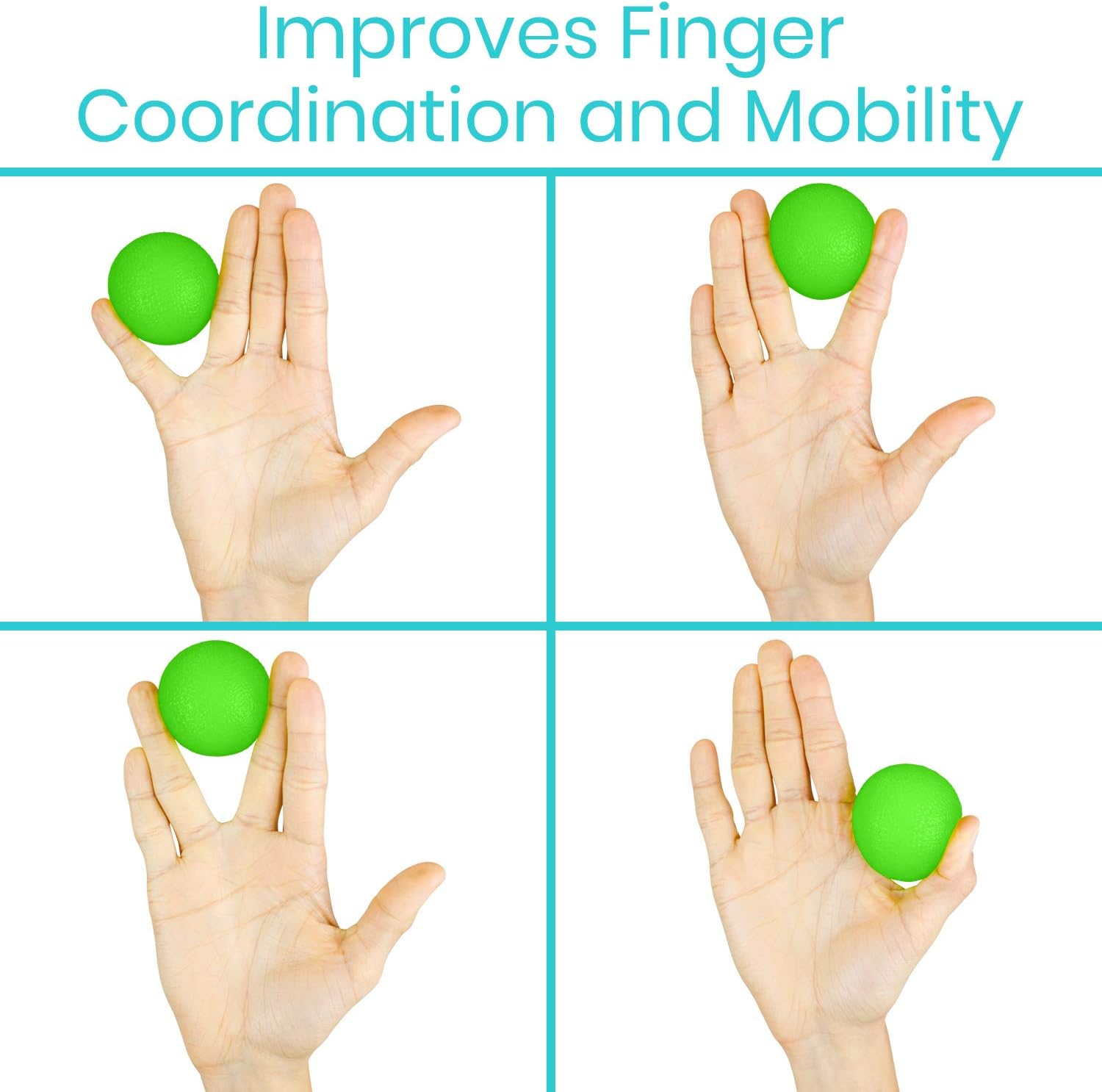 Vive Squeeze Balls for Hand Therapy, Exercise, Arthritis (w/Rehab Video App) - Grip Strengthener Occupational Equipment for Finger, Wrist, Carpal Tunnel, Pain Relief - Image 8