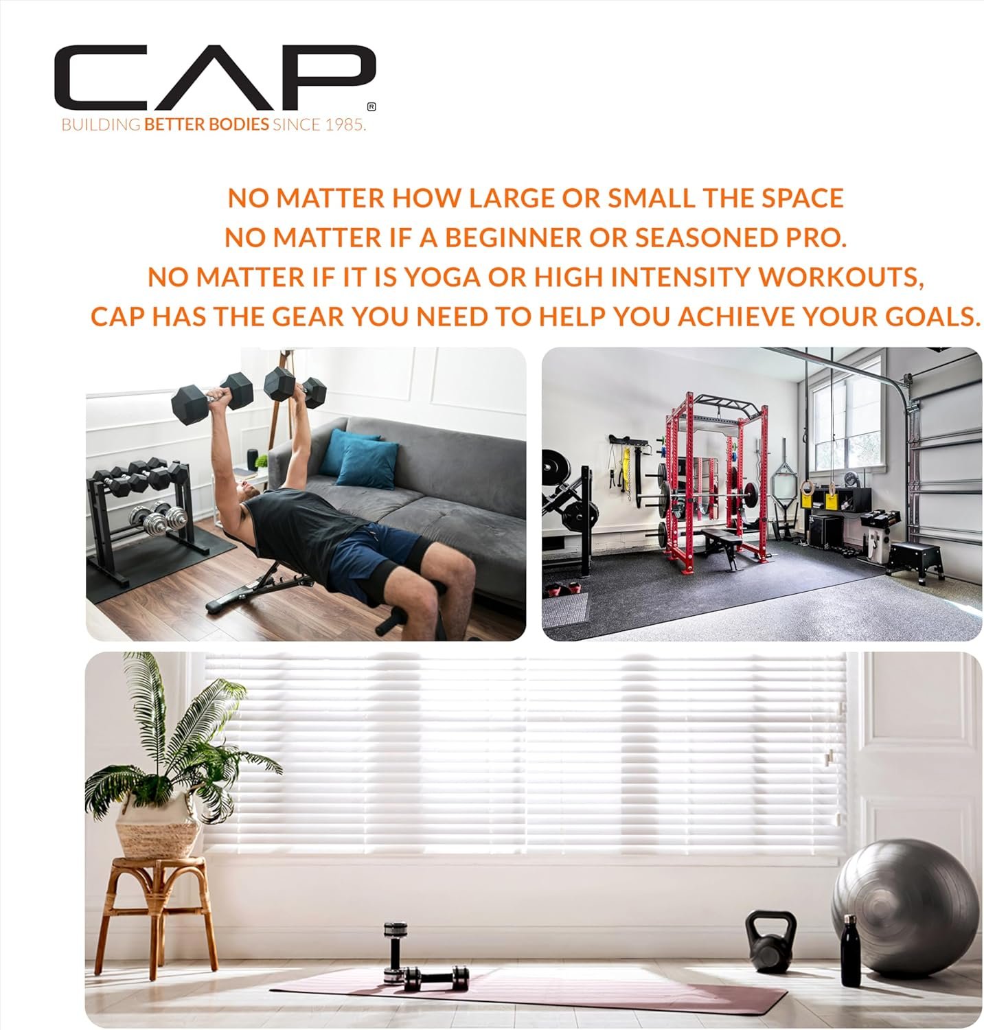 CAP ADJUSTABELL Adjustable Dumbbell Weights - Singles & Pairs | 12.5 lb, 25 lb & 55 lb | Multiple Handle Options - Image 8