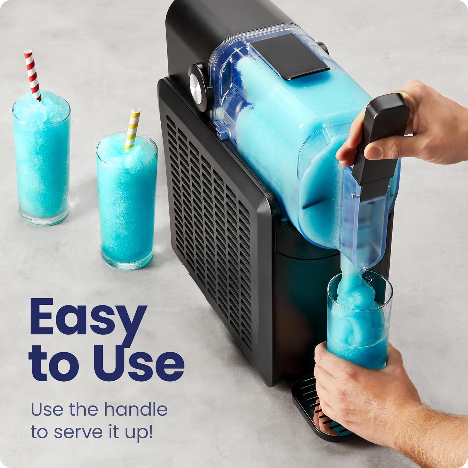 Iceman by Chefman Slush-Ease 68oz Slushie Machine, 48oz Liquid Capacity Frozen Drink Maker & Slushy Machine with 5 Presets and LED Display, Perfect for Frozen Margaritas, Frappes, Smoothies & Shakes - Image 5