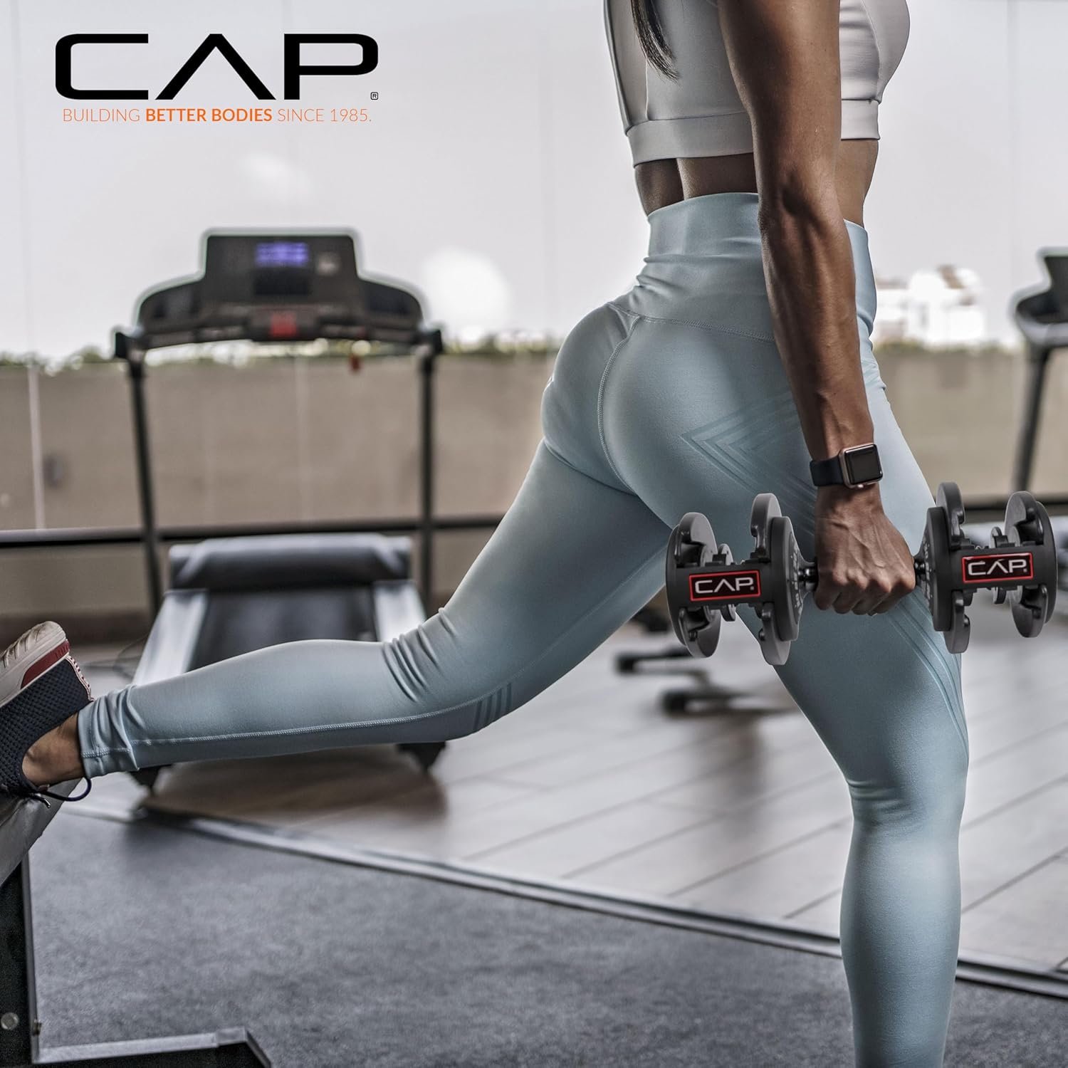 CAP ADJUSTABELL Adjustable Dumbbell Weights - Singles & Pairs | 12.5 lb, 25 lb & 55 lb | Multiple Handle Options - Image 6