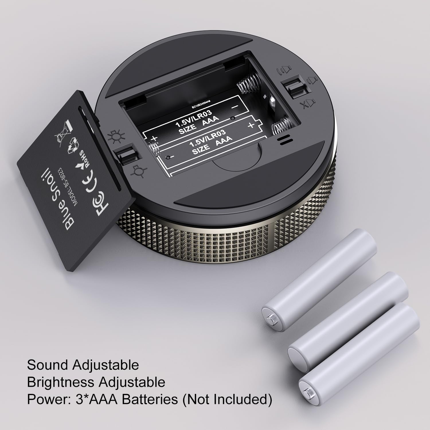 BlueSnail Kitchen Timer with LED Digital Display Smart Efficana for Home Classroom Gym Office, Volume and Brightness Adjustable Productivity Timer (Guncolor) - Image 4