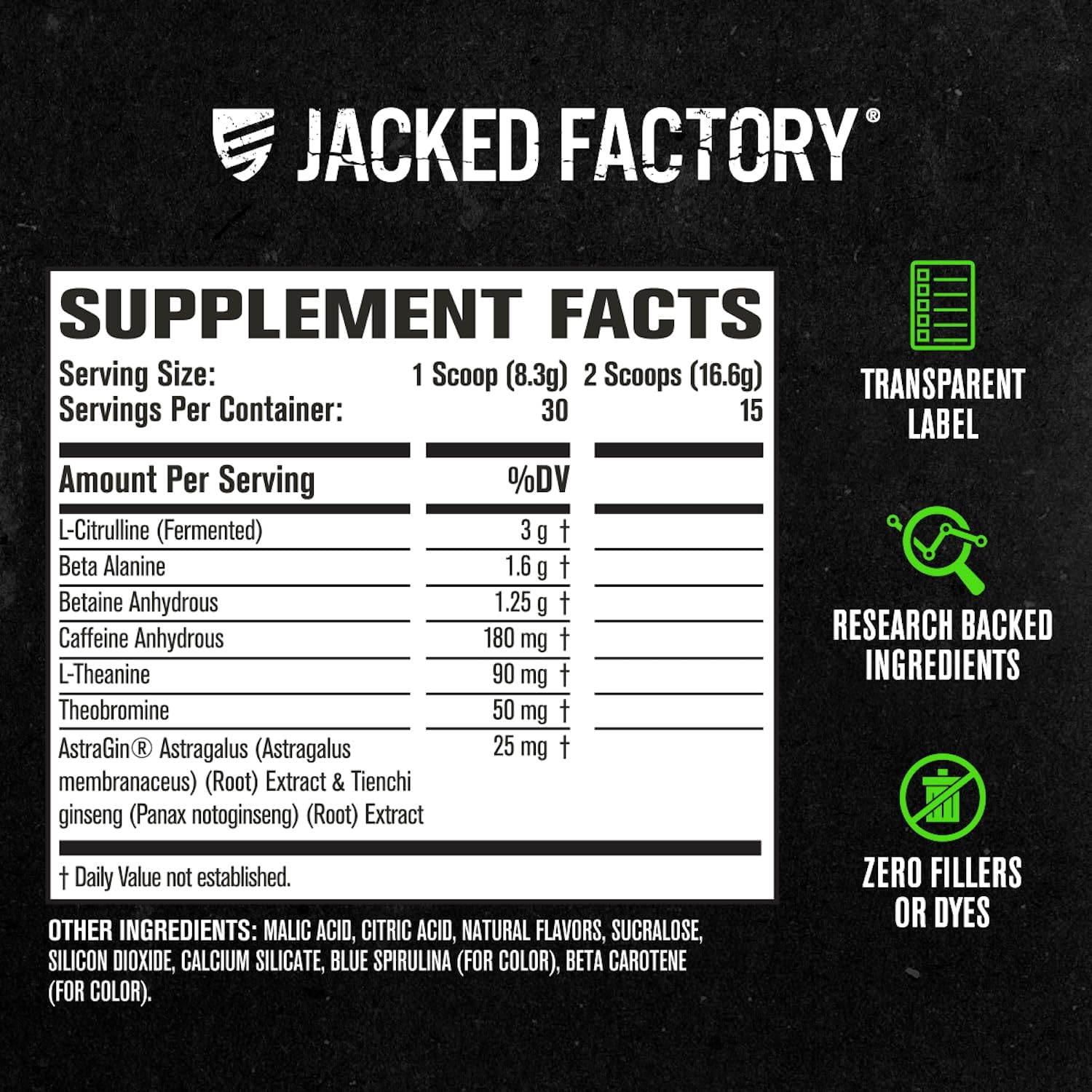 Jacked Factory NITROSURGE Pre Workout Supplement - Endless Energy, Instant Strength Gains, Clear Focus, Intense Pumps - NO Booster & Powerful Preworkout Energy Powder - 30 Servings, Green Apple - Image 6
