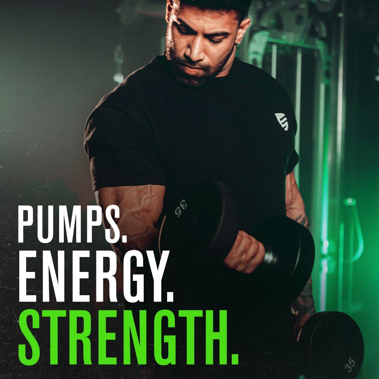 Jacked Factory NITROSURGE Pre Workout Supplement - Endless Energy, Instant Strength Gains, Clear Focus, Intense Pumps - NO Booster & Powerful Preworkout Energy Powder - 30 Servings, Green Apple - Image 5