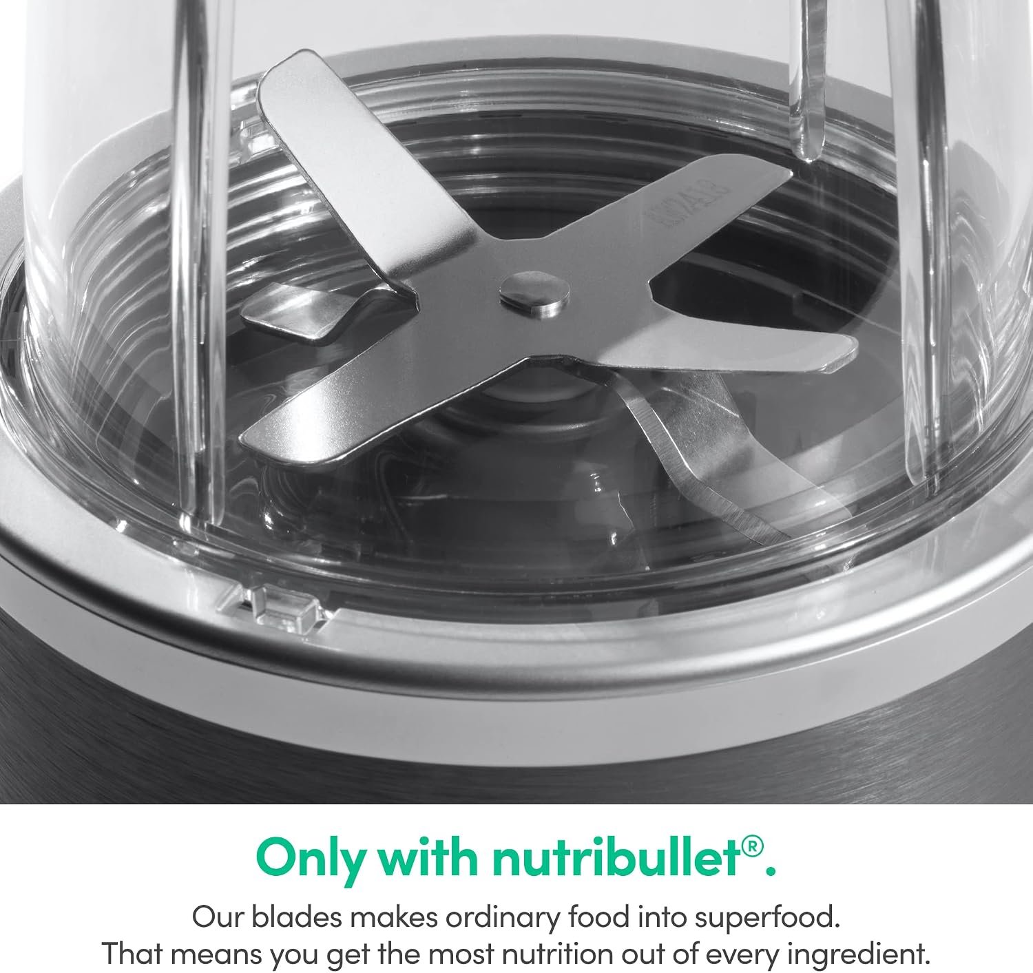 Nutribullet Personal Blender, Shakes, Smoothies, Food Prep, and Frozen Blending, 24 Ounces, 600 Watt, Dark Gray, NBR-0601WM - Image 4