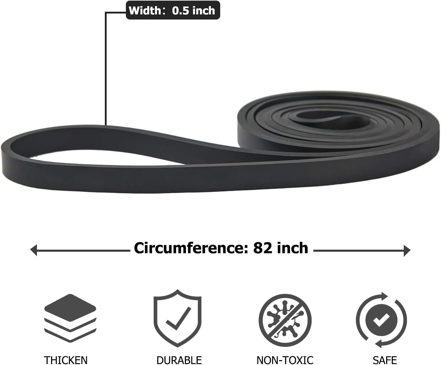 Pull Up Bands, Resistance Bands, Pull Up Assistance Band Exercise Bands for Men & Women Working Out, Body Stretching, Physical Therapy, Muscle Training - Image 3