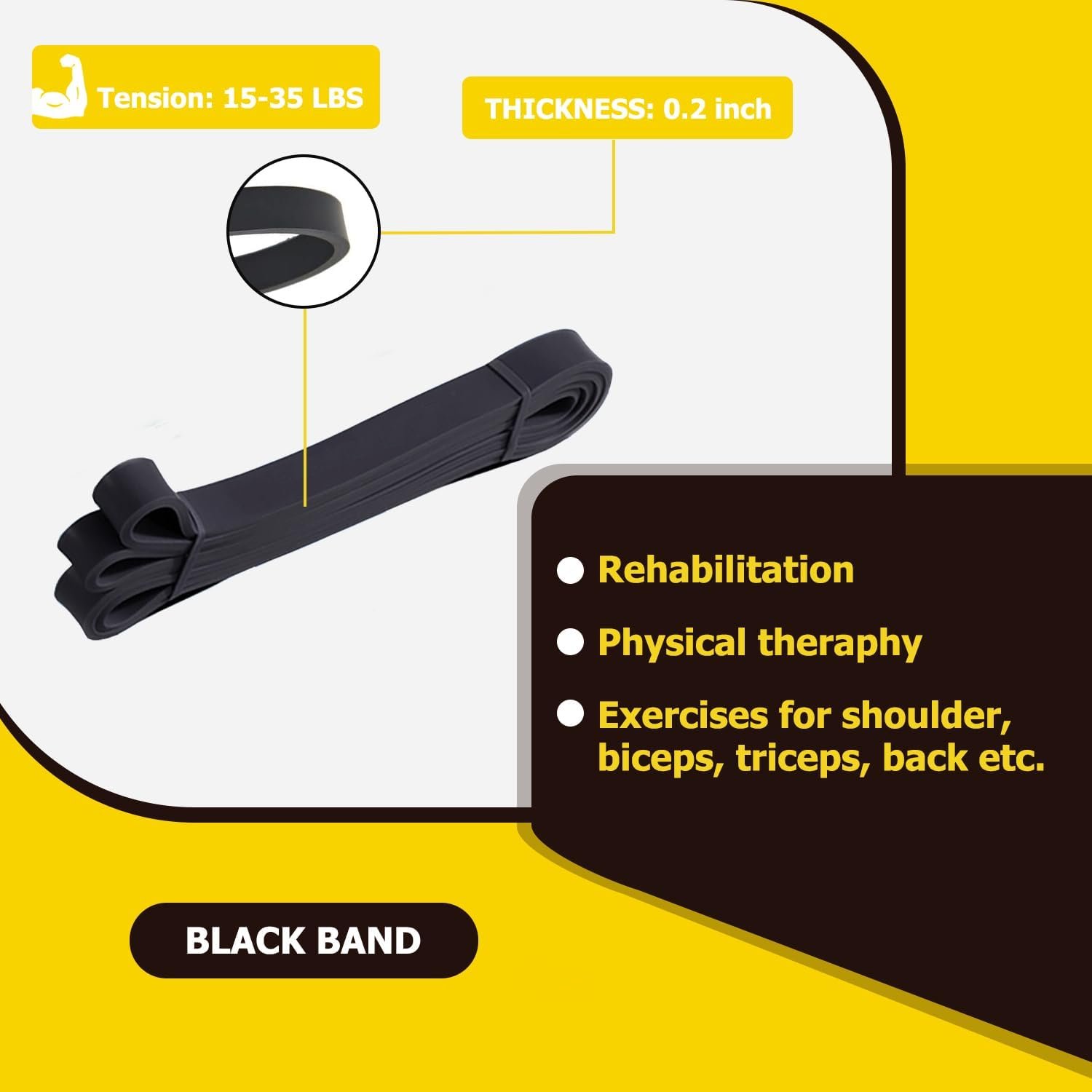 Pull Up Bands, Resistance Bands, Pull Up Assistance Band Exercise Bands for Men & Women Working Out, Body Stretching, Physical Therapy, Muscle Training - Image 4