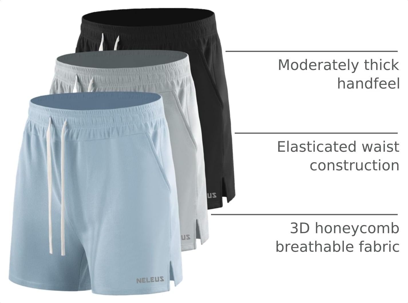 NELEUS Men's 7 inch Running Shorts Athletic Gym Workout Shorts with Pockets - Image 5