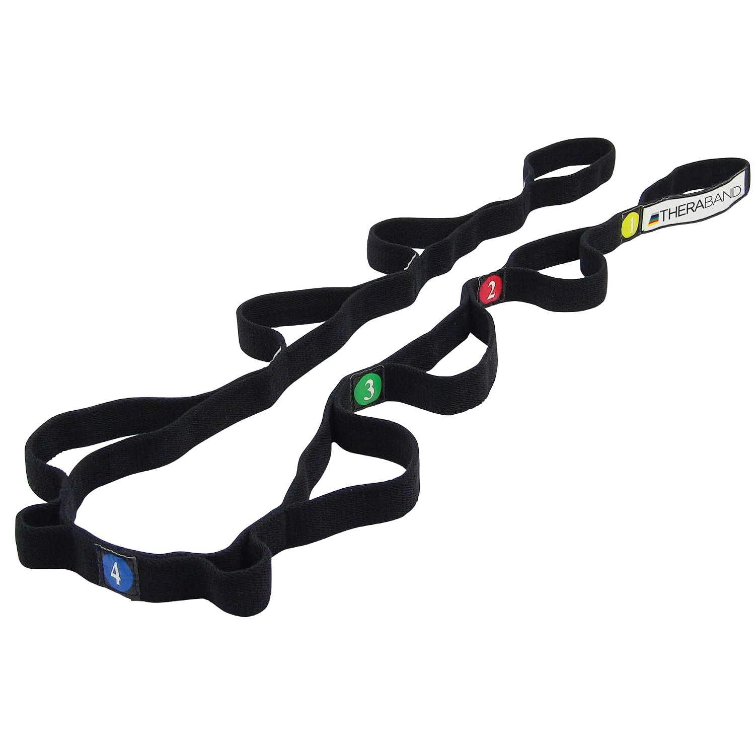 THERABAND Stretch Strap with Loops to Increase Flexibility, Dynamic Stretching Tool for Athletes Including Dancers, Cheerleaders, Gymnasts, Runners, Pilates and Yoga Elastic Stretch Out Band - Image 2