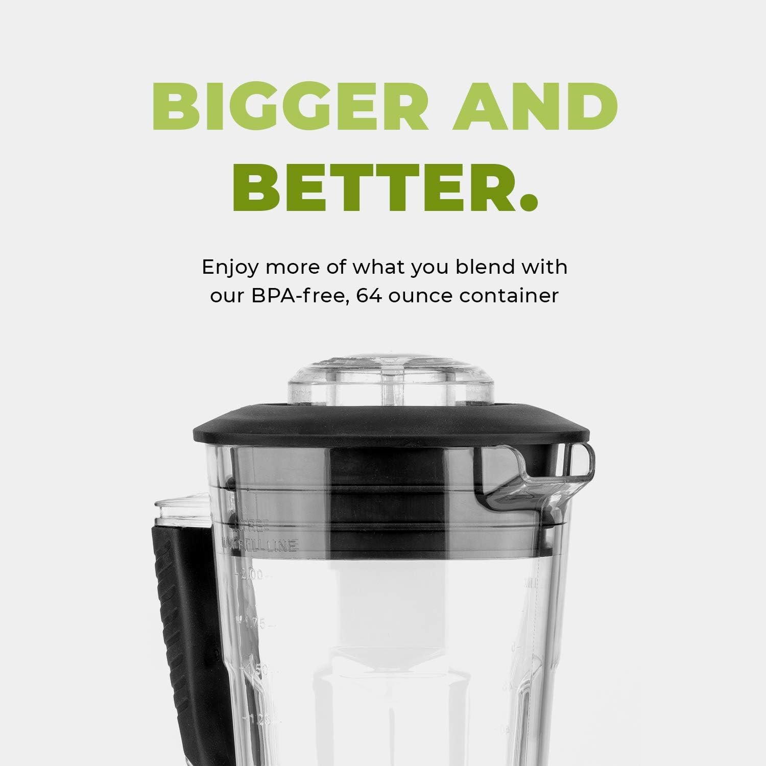 Cleanblend Commercial Blender with 5-Year Full Warranty - 1800W, 3HP, 64oz High-Performance Professional Countertop Blender with Stainless Steel Blades - Image 6