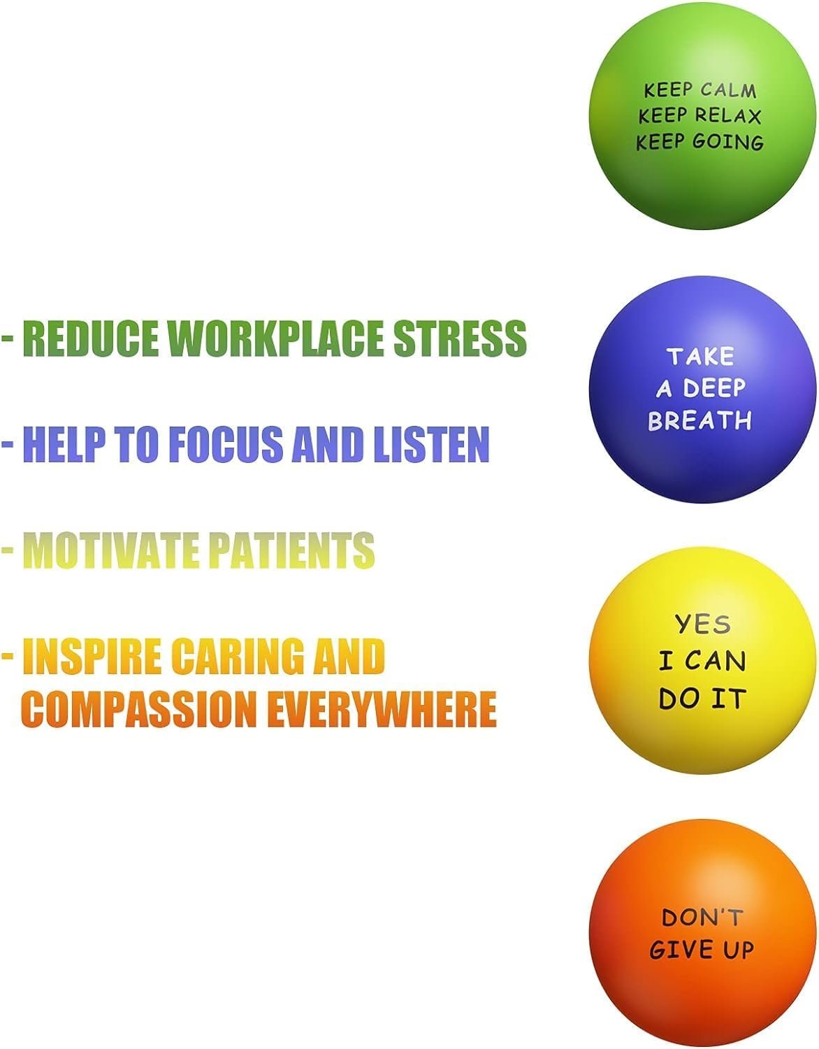 KDG Motivational Stress Balls(4 Pack) for Kids and Adults,Stress Relief Ball with Quetos to Rrelieve Anxiety and Manage Anger | Stress Relief Ball with Quetos to Rrelieve Anxiety and Manage Anger - Image 4