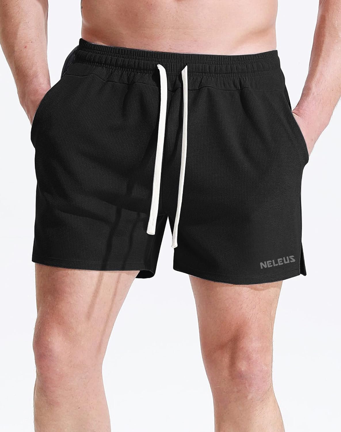 NELEUS Men's 7 inch Running Shorts Athletic Gym Workout Shorts with Pockets - Image 3