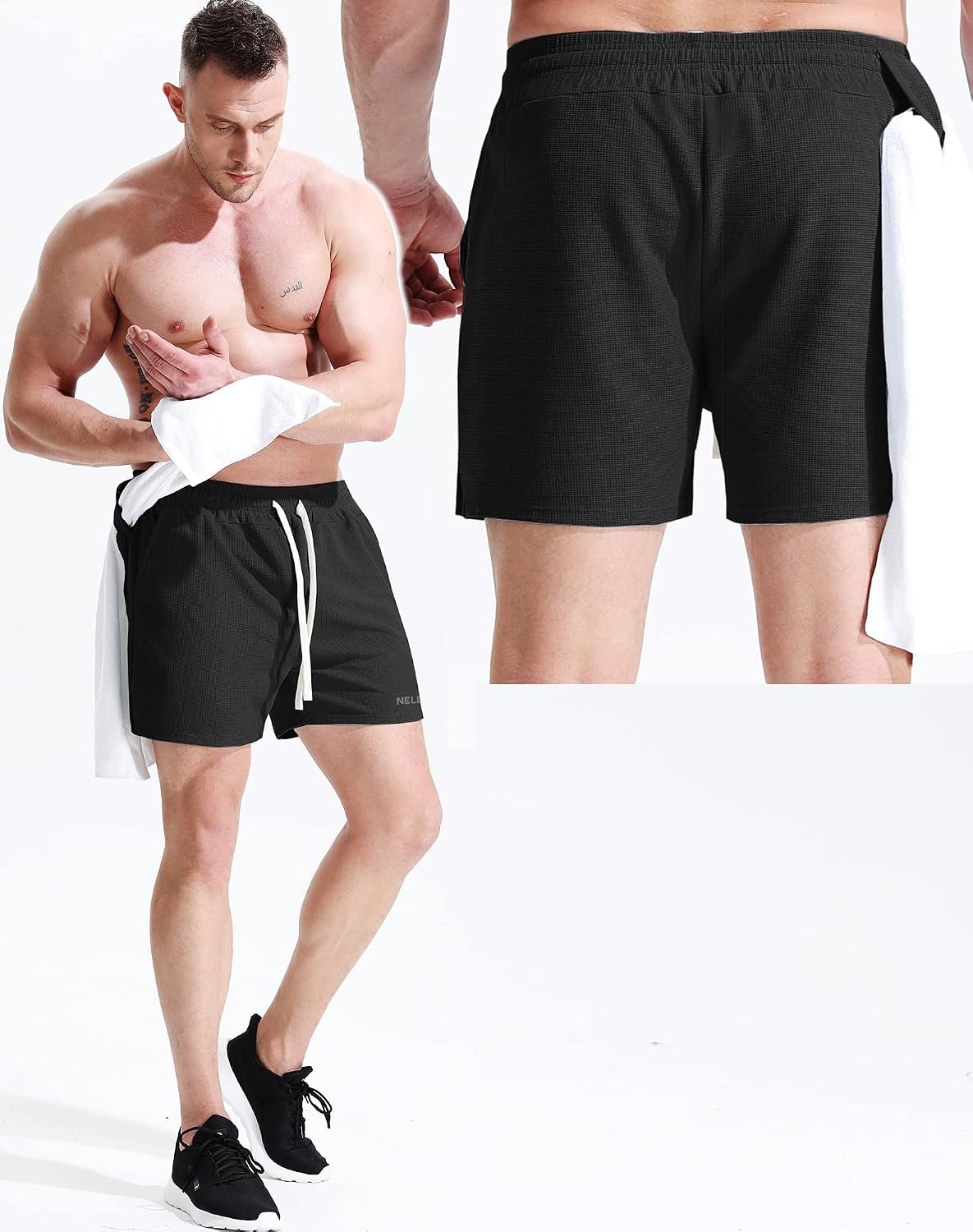 NELEUS Men's 7 inch Running Shorts Athletic Gym Workout Shorts with Pockets - Image 9