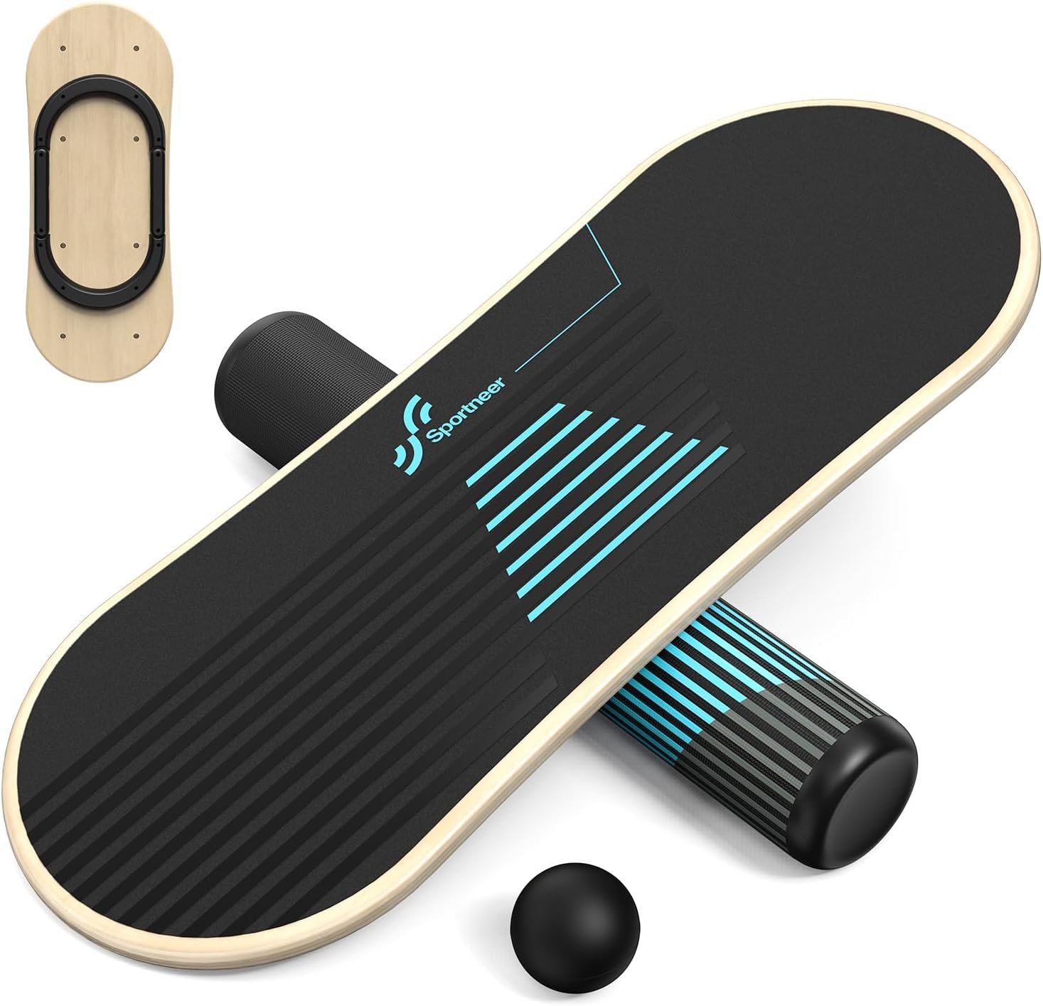 Sportneer Balance Board, 7-Mode Balance Trainer with Roller & Ball | 7-in-1, Ideal for Home Workouts, Balance Training, Core Exercises and Physical Therapy - Image 2