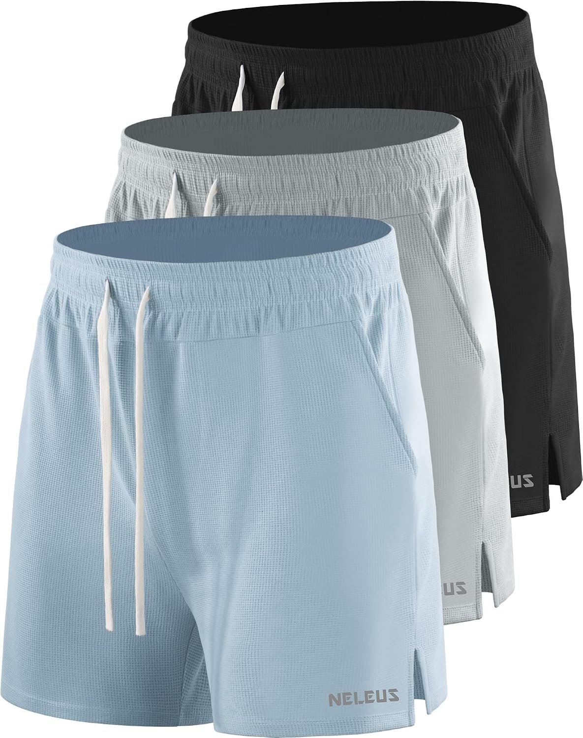 NELEUS Men's 7 inch Running Shorts Athletic Gym Workout Shorts with Pockets - Image 2