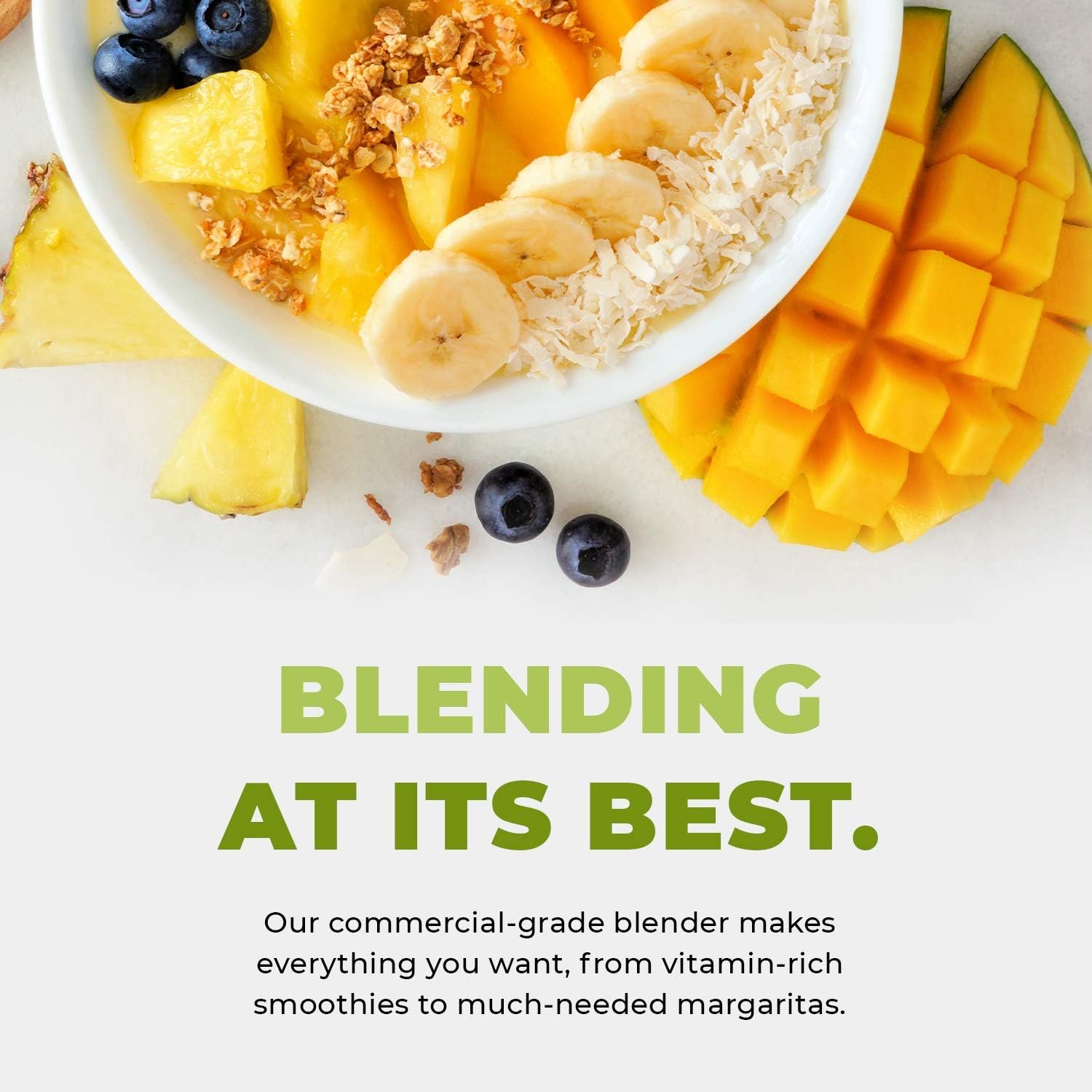 Cleanblend Commercial Blender with 5-Year Full Warranty - 1800W, 3HP, 64oz High-Performance Professional Countertop Blender with Stainless Steel Blades - Image 8