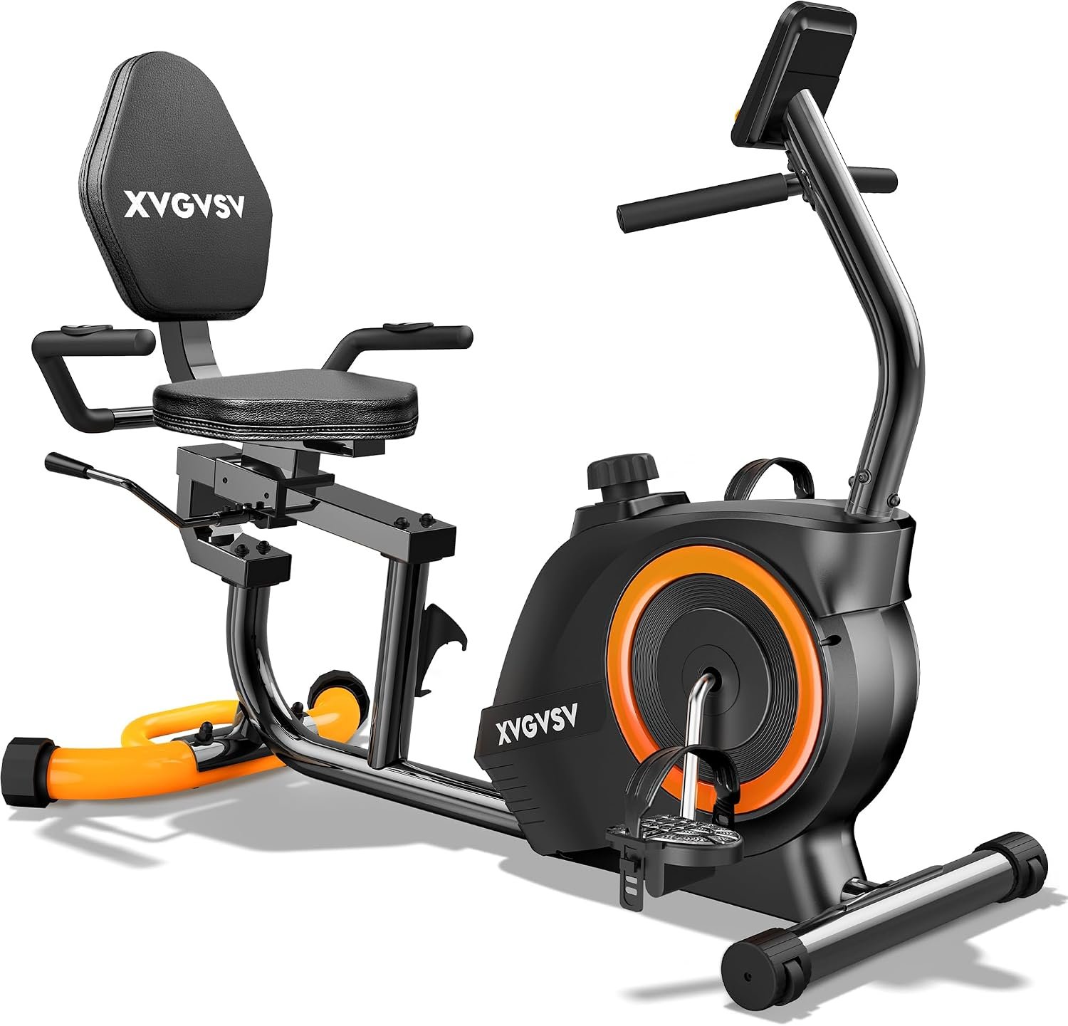 Recumbent Exercise Bike for Home, Recumbent Stationary Bikes for Seniors | Quiet Recumbent Bikes for Seniors & Aduts, 16-Level Resistance, Adjustable Seat, Supports 400LB, Pulse Sensors & LCD Display - Image 2