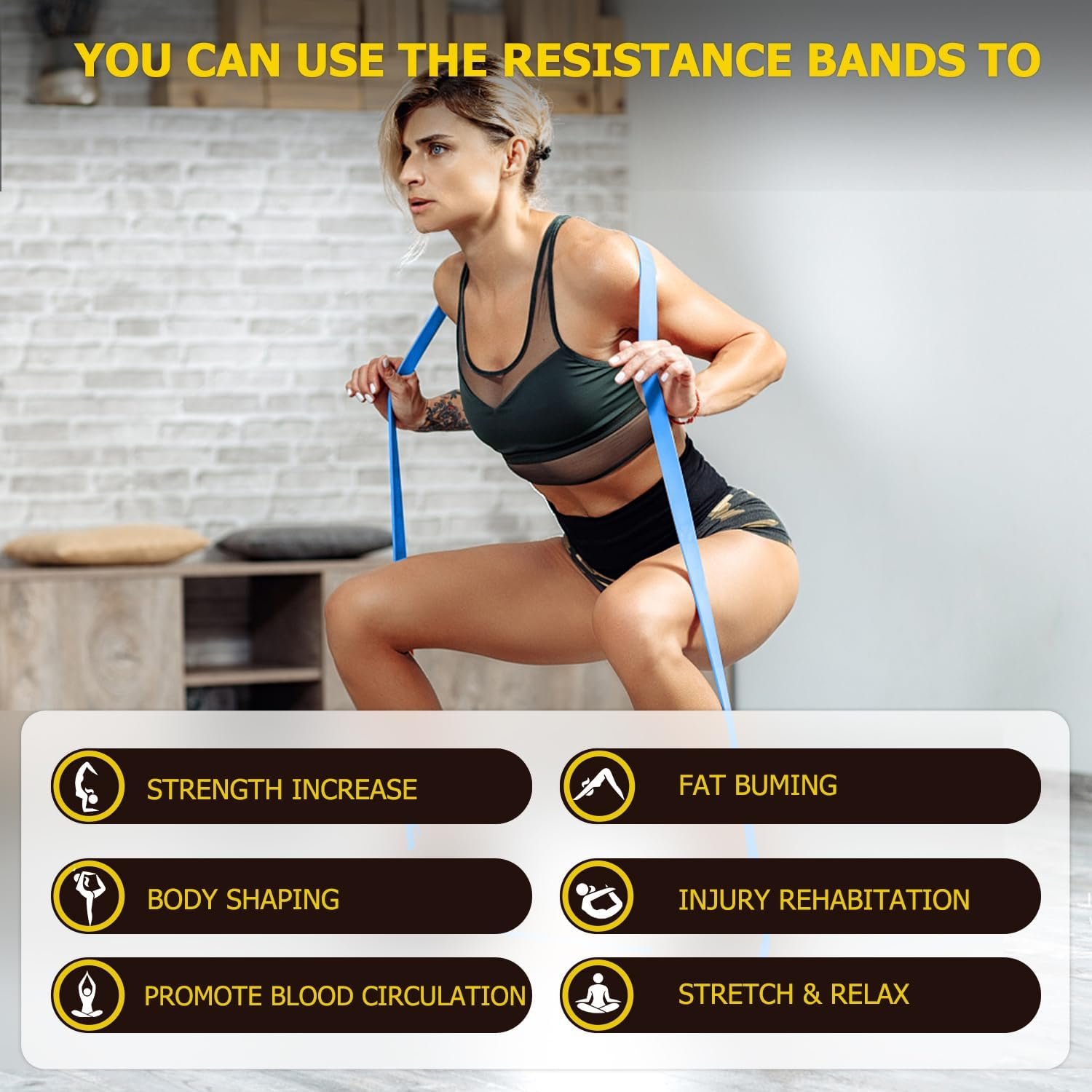 Pull Up Bands, Resistance Bands, Pull Up Assistance Band Exercise Bands for Men & Women Working Out, Body Stretching, Physical Therapy, Muscle Training - Image 5
