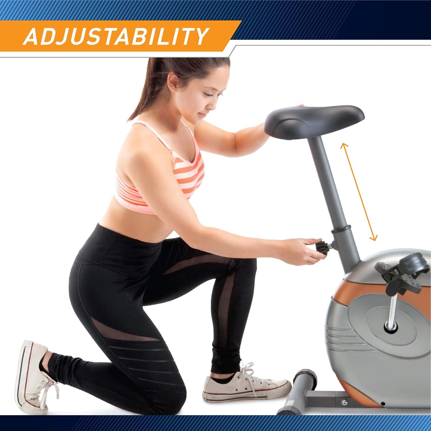 Marcy Home Fitness Personal Exercise Bike with Adjustable Magnetic Resistance for Cardio Workout and Cycle Training - Image 7
