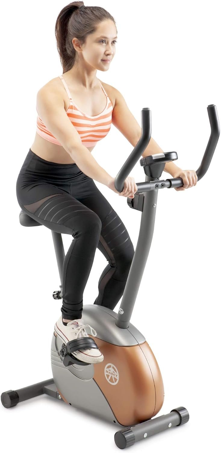 Marcy Home Fitness Personal Exercise Bike with Adjustable Magnetic Resistance for Cardio Workout and Cycle Training - Image 2