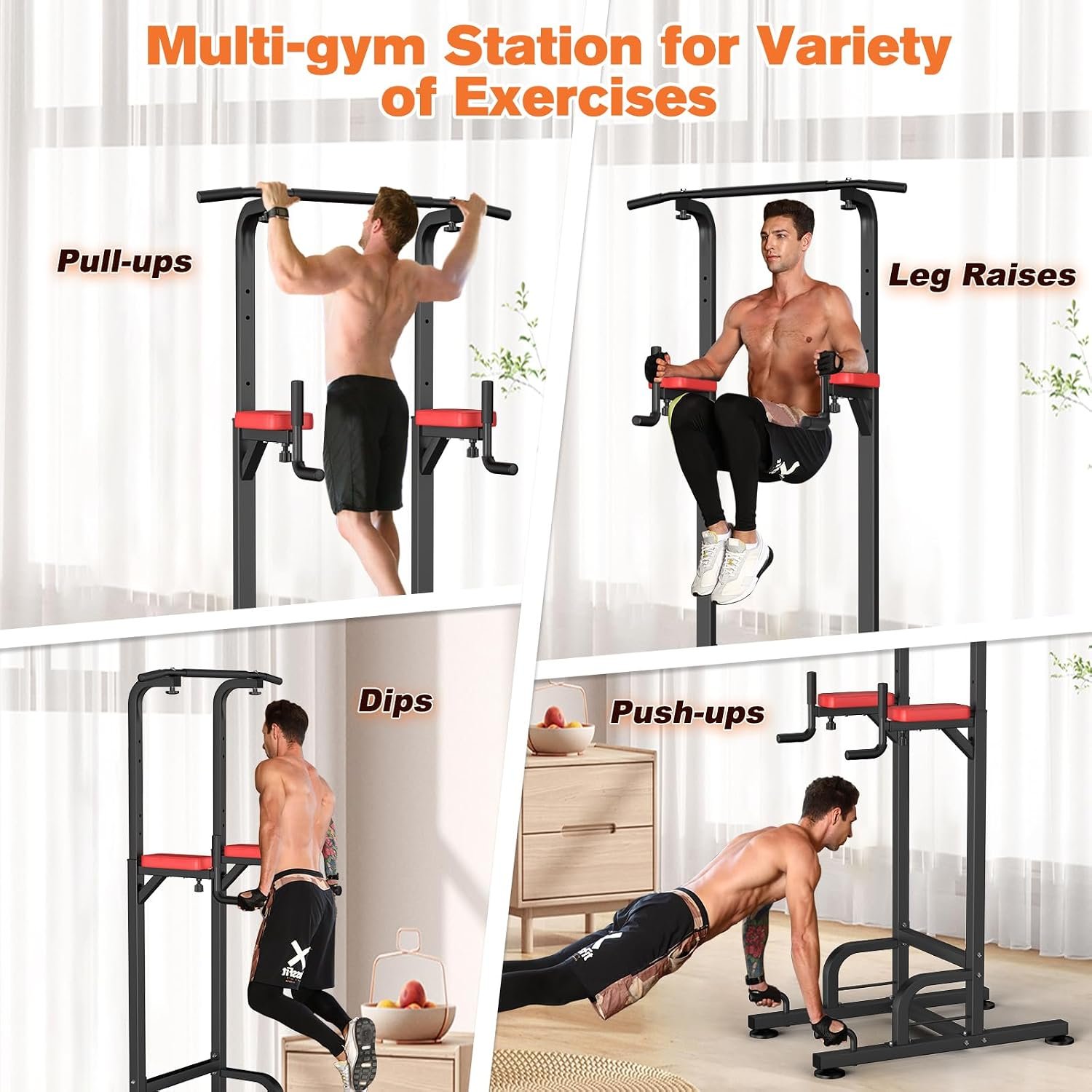 RELIFE REBUILD YOUR LIFE Pull Up Bar Free Standing Power Tower for Home Gym - Image 3
