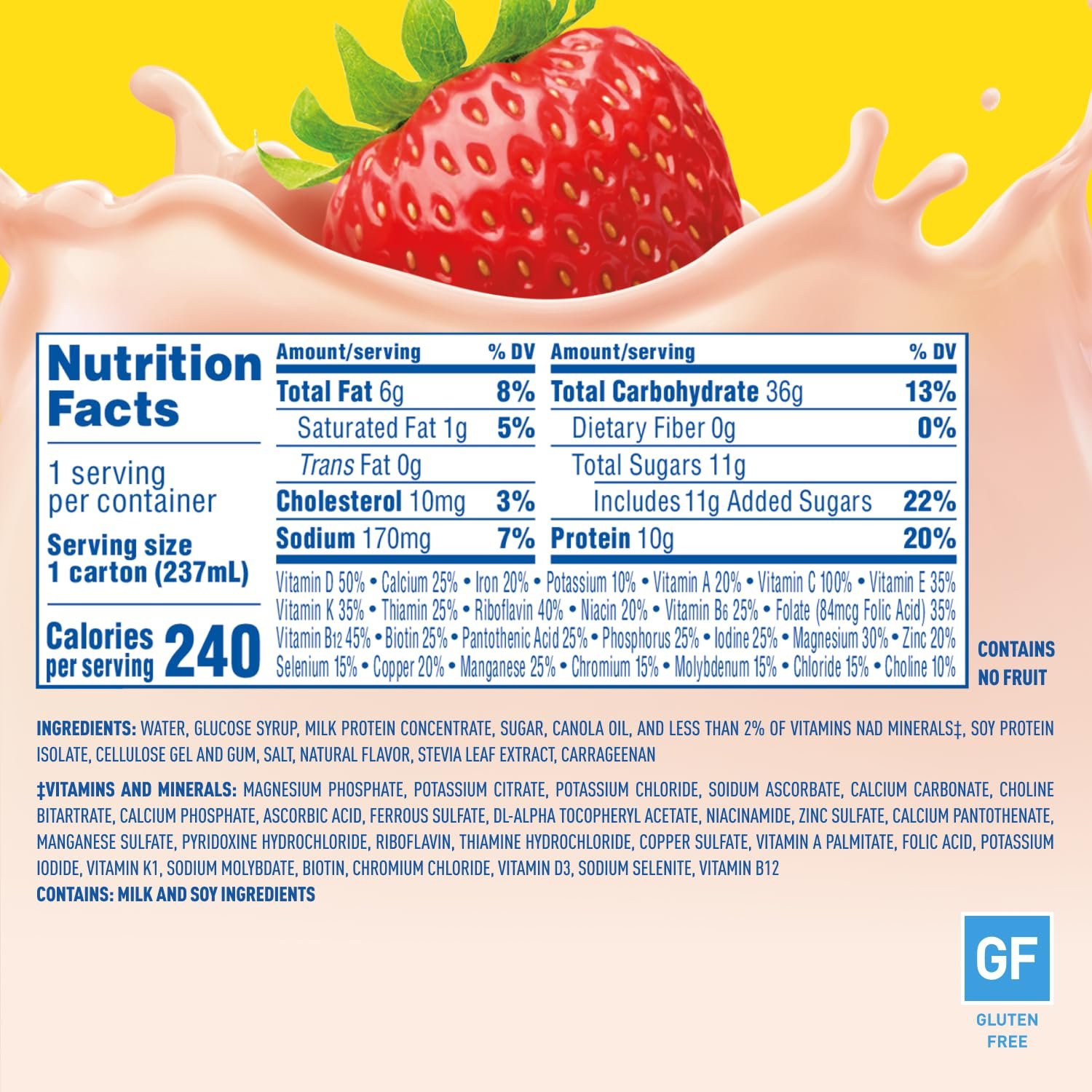 Carnation Breakfast Essentials High Protein Nutritional Drink, Strawberry - Image 3