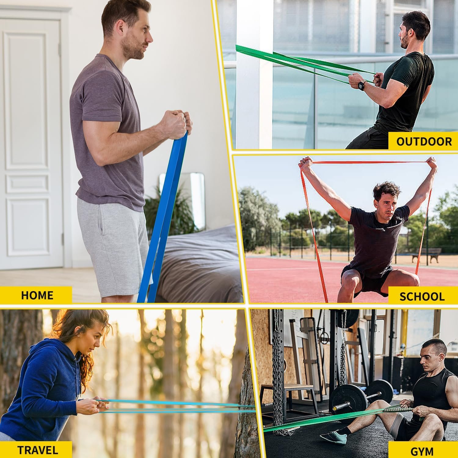 Pull Up Bands, Resistance Bands, Pull Up Assistance Band Exercise Bands for Men & Women Working Out, Body Stretching, Physical Therapy, Muscle Training - Image 7