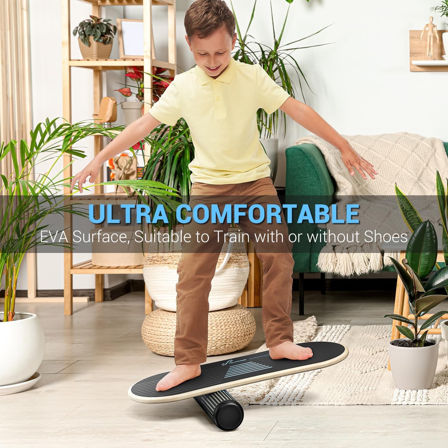 Sportneer Balance Board, 7-Mode Balance Trainer with Roller & Ball | 7-in-1, Ideal for Home Workouts, Balance Training, Core Exercises and Physical Therapy - Image 4