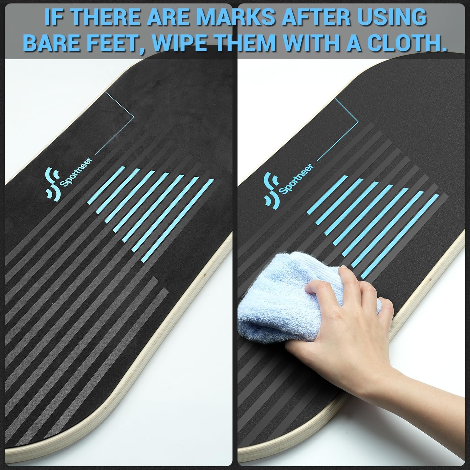 Sportneer Balance Board, 7-Mode Balance Trainer with Roller & Ball | 7-in-1, Ideal for Home Workouts, Balance Training, Core Exercises and Physical Therapy - Image 9