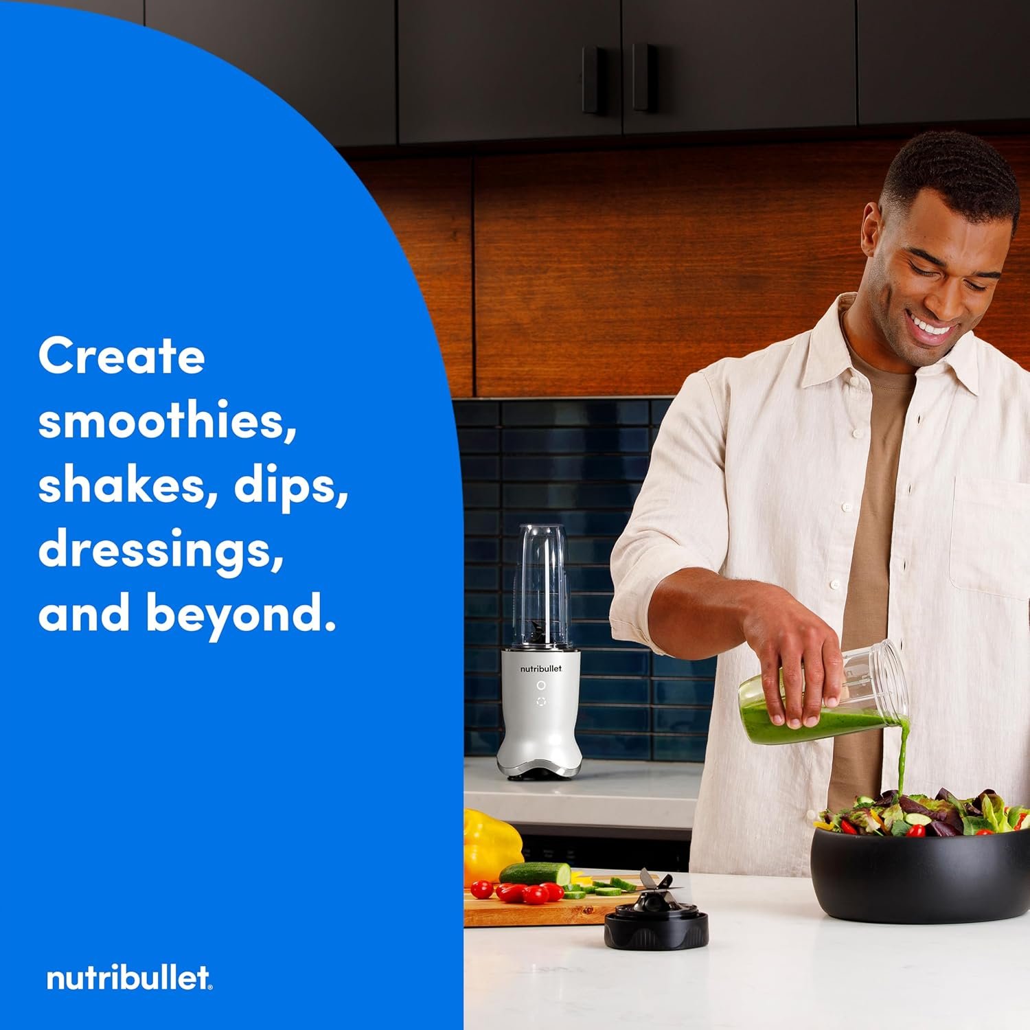 nutribullet® Ultra Personal Blender, 1200W, for Smoothies Shakes & Protein - Quietest Single-Serve Blender with Titanium Coated Blades, 3 BPA-Free Cups (32oz + 24oz), To-Go Lids, Dishwasher Safe - Image 10
