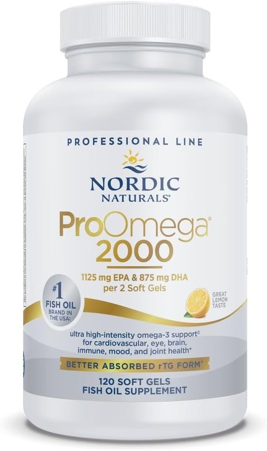Nordic Naturals ProOmega 2000, 2150 mg, EPA & DHA Fish Oil, Lemon - 120 Count - Image 2