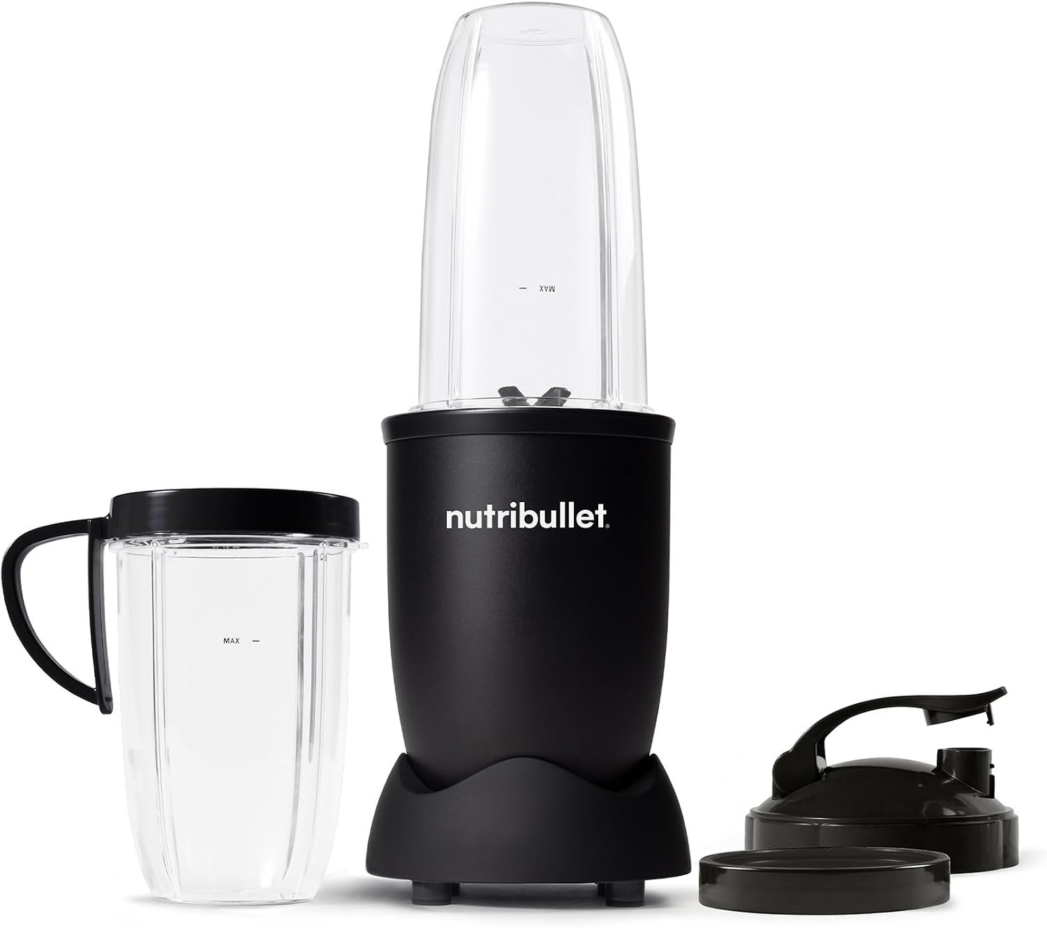 nutribullet Pro Personal Blender, Shakes, Smoothies, Food Prep, and Frozen Blending, 32 Ounce Cup, 24 Ounce Cup, Flip-top Travel Lid, 900 Watt, Matte Black, NB9-0901AK - Image 3