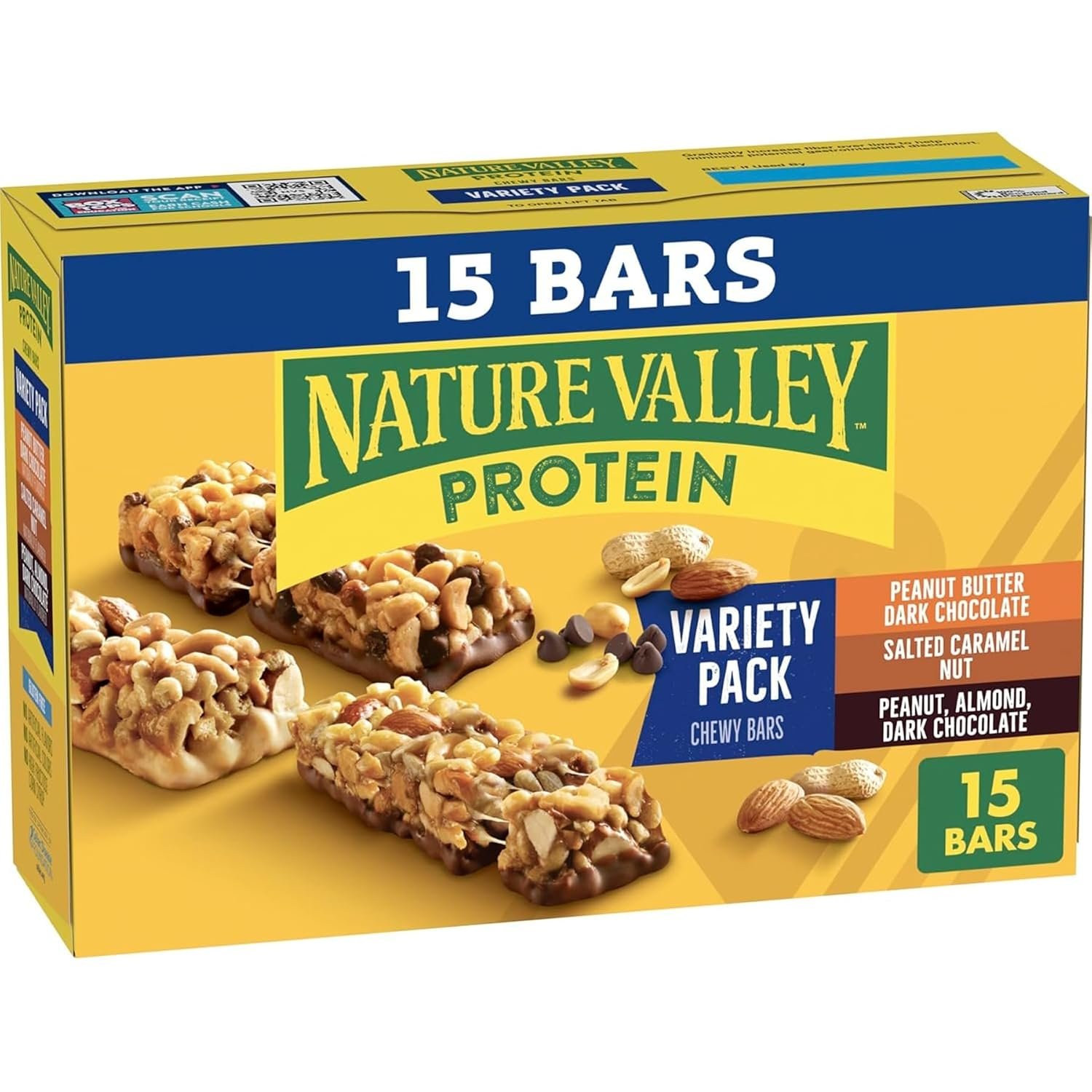 Nature Valley Variety Pack Protein Chewy Granola Bar, Gluten Free, 15 ct - Image 2