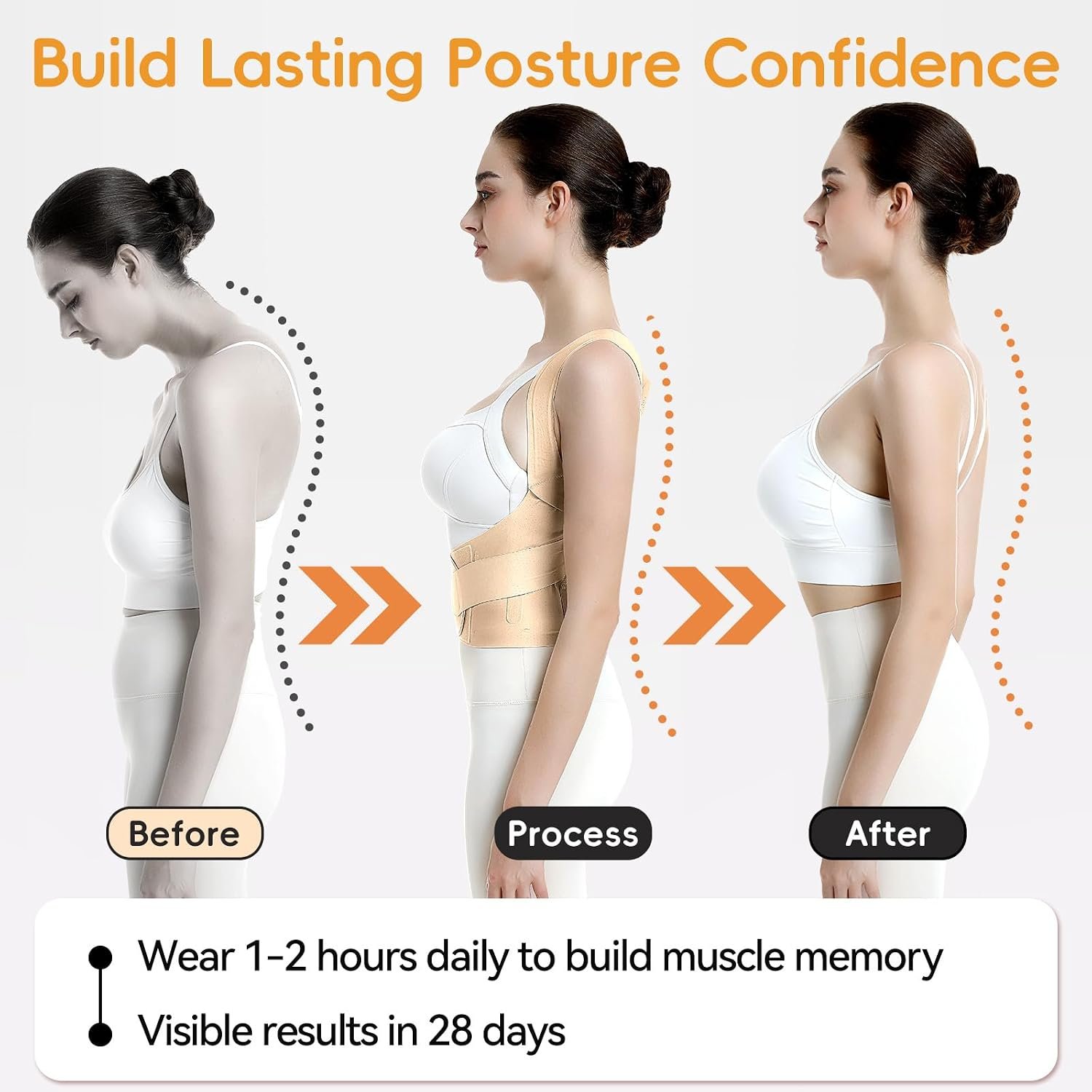 babaka Posture Corrector for Women, Adjustable Shoulder & Back Brace - Image 4
