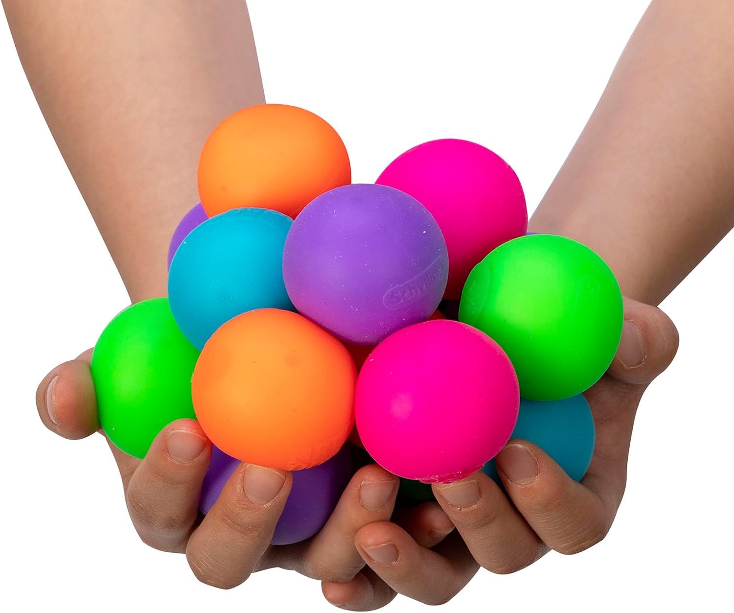 Schylling NeeDoh Teenie Gobs of Globs - Sensory Squeeze Toy - Contains 18 Mini Groovy Globs - 1.25" Wide - Multicolored - Image 6