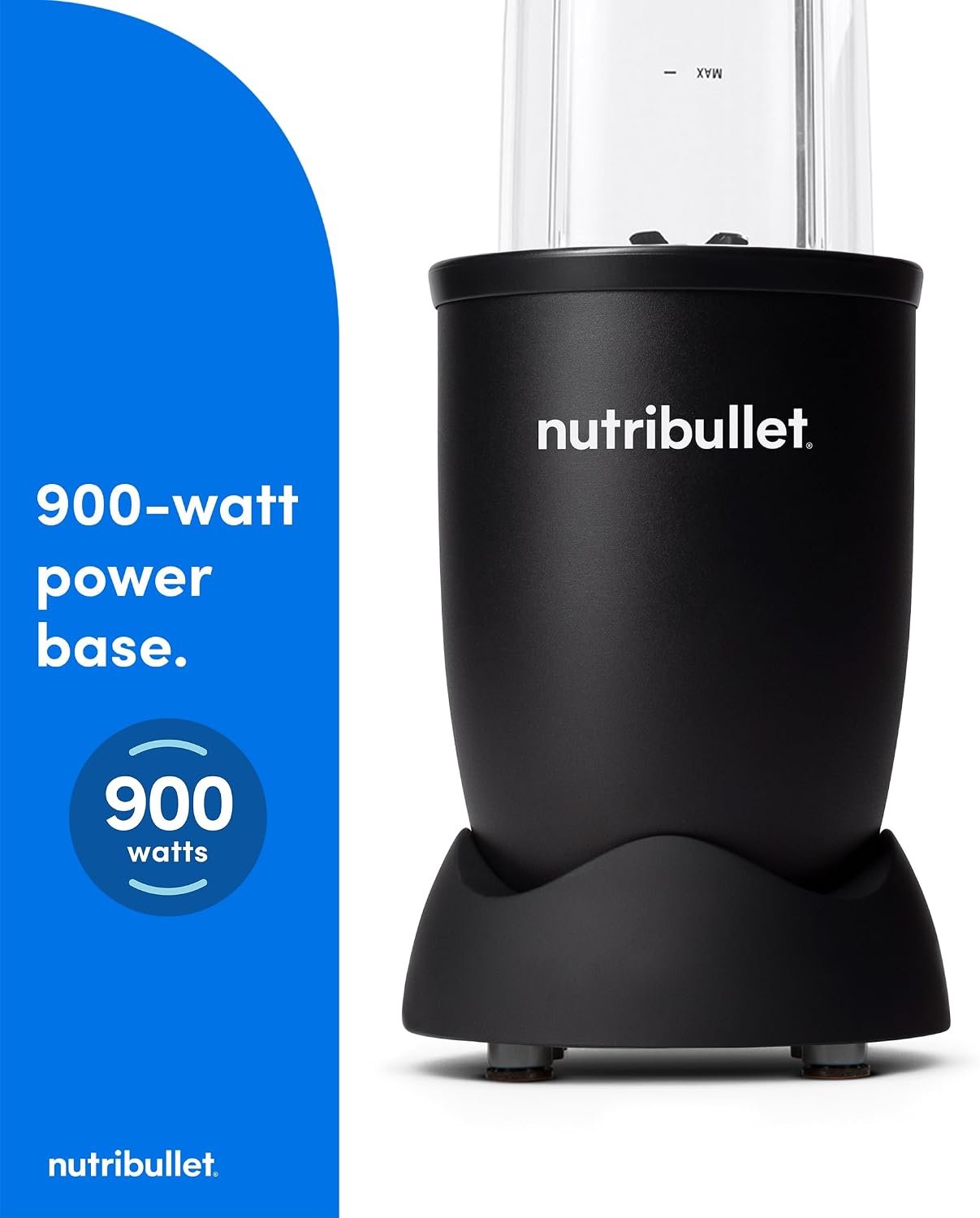 nutribullet Pro Personal Blender, Shakes, Smoothies, Food Prep, and Frozen Blending, 32 Ounce Cup, 24 Ounce Cup, Flip-top Travel Lid, 900 Watt, Matte Black, NB9-0901AK - Image 6