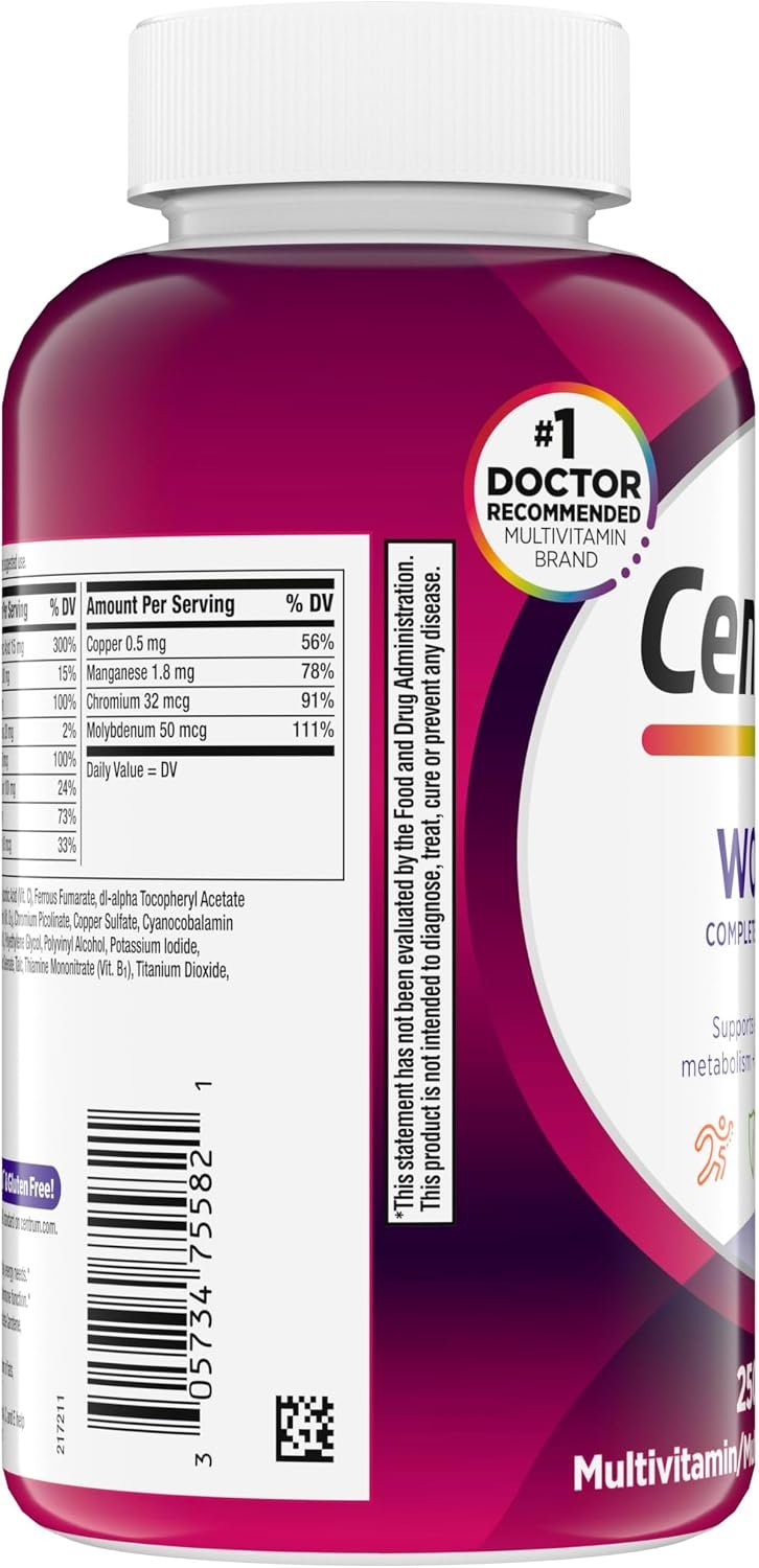 Centrum Multivitamin for Women 18 and Over, 250 Tablets - Image 12