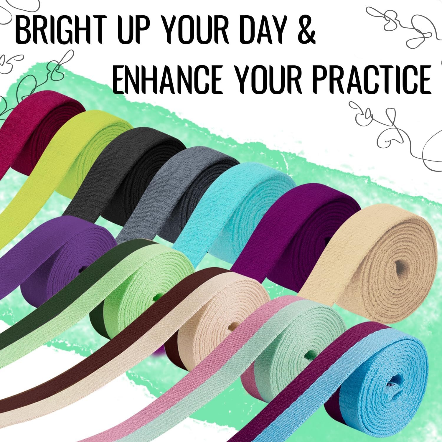 TECEUM Yoga Mat Strap – Extra Soft & Thick Cotton Carrier for All Mats - Image 8